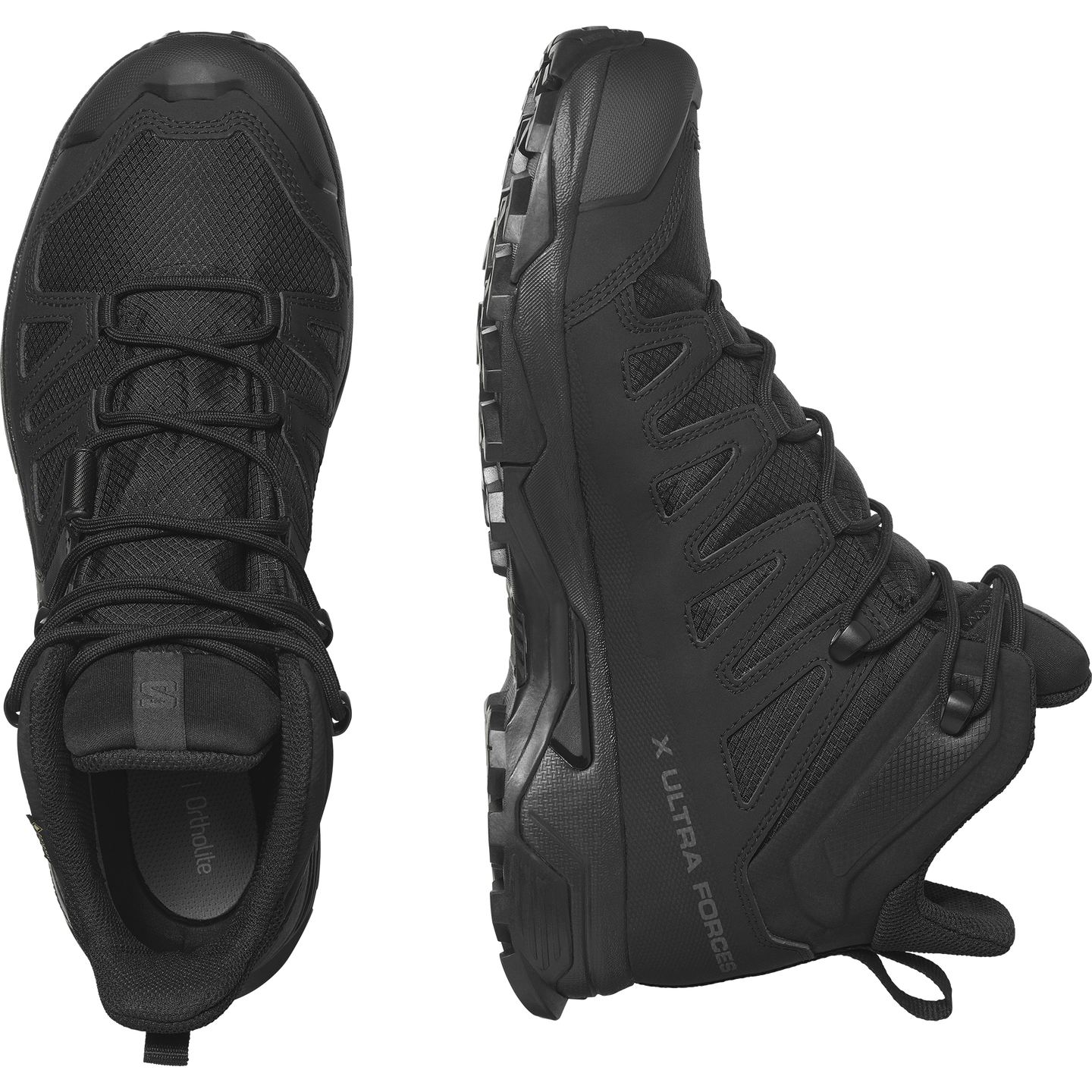 Обувь Salomon X Ultra Forces MID GORE-TEX, цвет: Чёрный / Волчий — фото 2