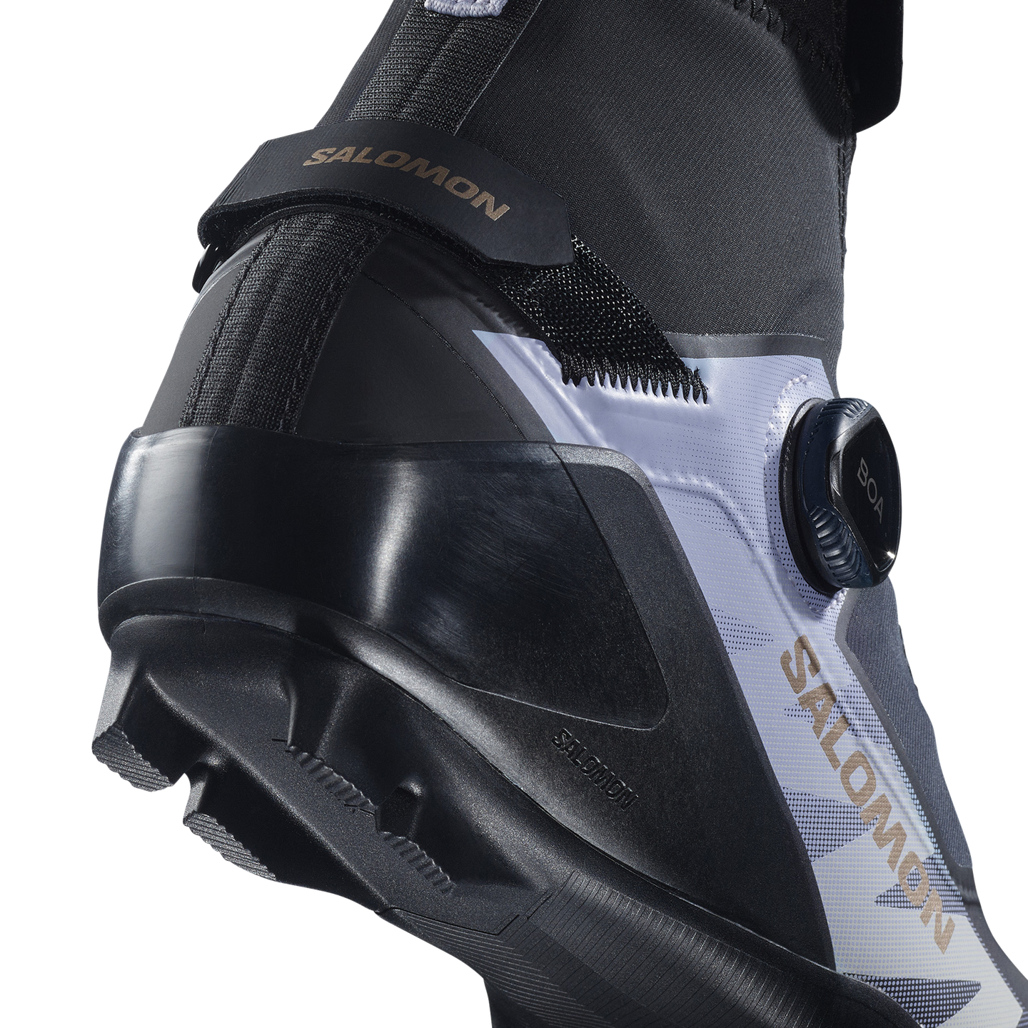 Женская обувь Salomon Equipe 10 Classic Boa, цвет: Чёрный / Небесно-голубой — фото 5