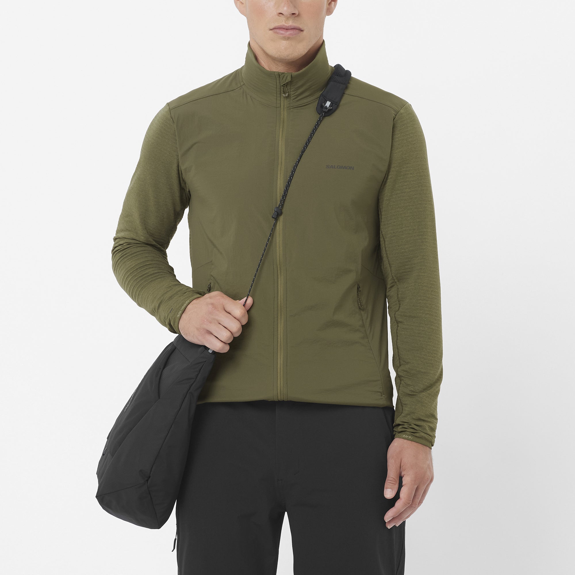 Image principale du produit ESSENTIAL LIGHTWARM HYBRID - Couche intermédiaire à fermeture à glissière pour homme