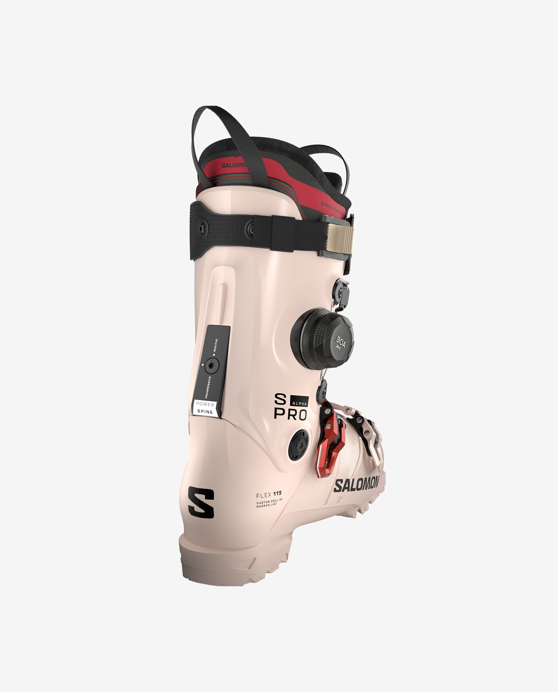 2009 salomon scarlet women's ski boots mondo size 24.5 X PRO R80 Performance Upgrade strong energy transmission Salomon S/Pro Supra C BOA