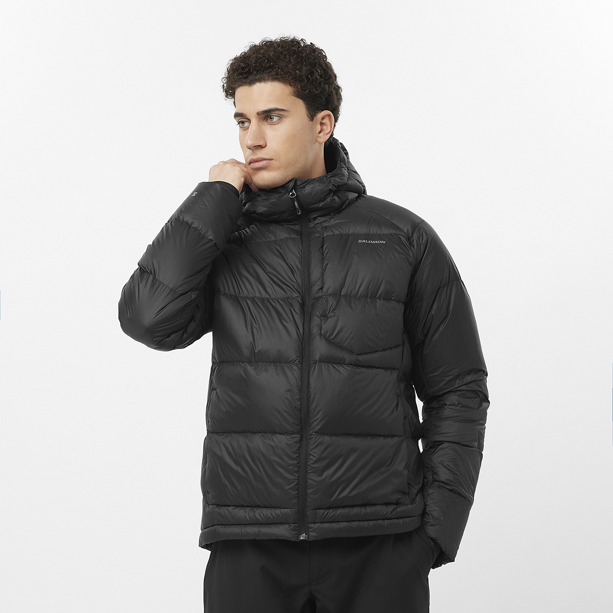OUTLINE DOWN Men's Hooded Down Jacket | Salomon
