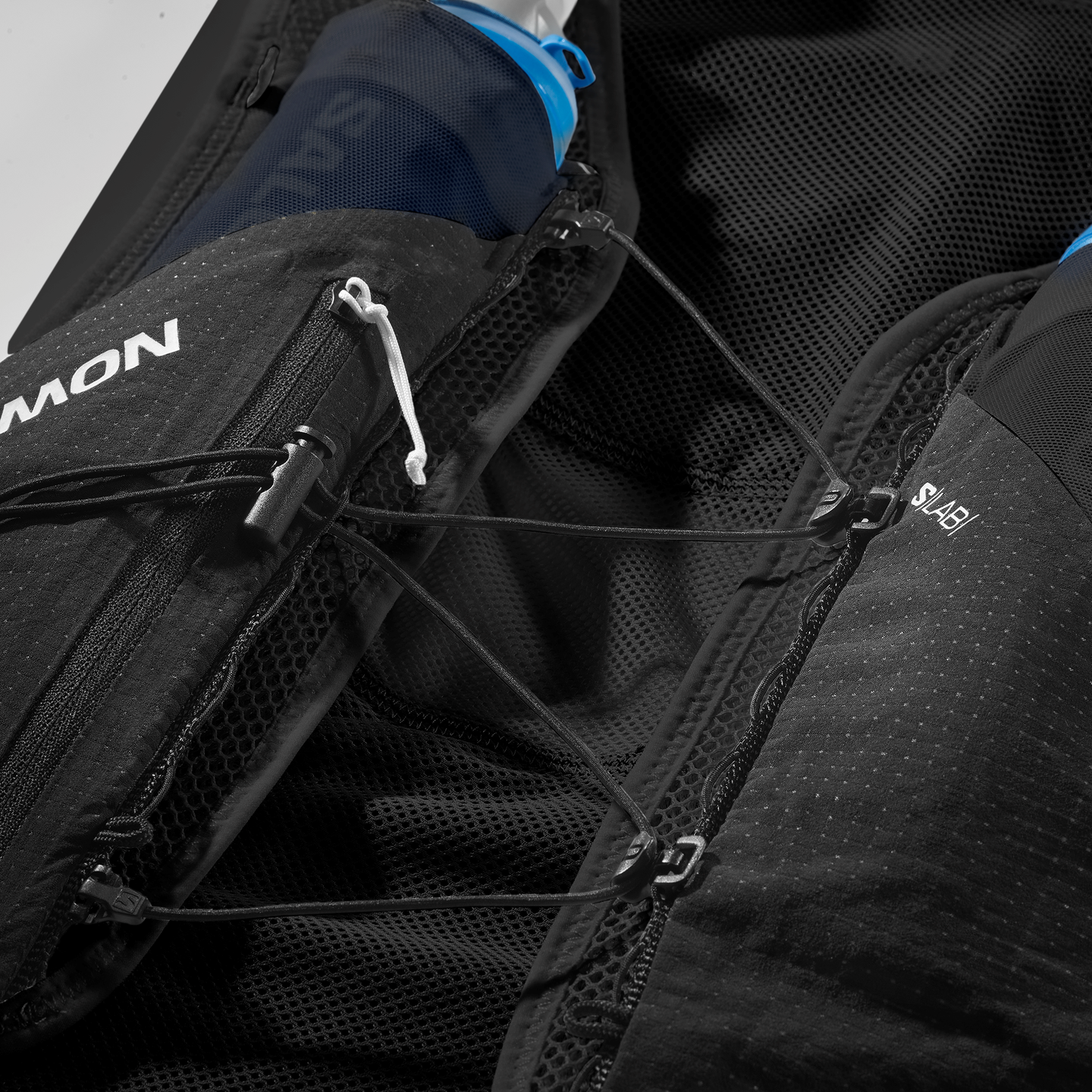 Беговой рюкзак-жилет Salomon S/Lab Pulsar 3, цвет: Чёрный / Белый — фото 8