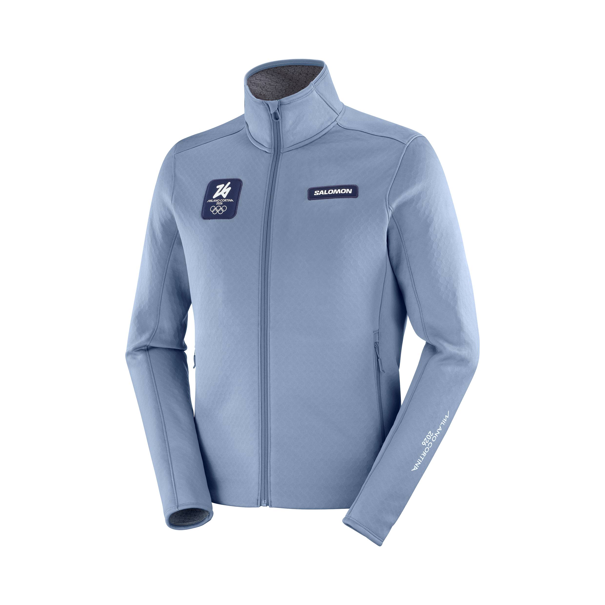Giacca Bomber Antivento Milano Cortina 2026 – Olimpiadi, Unisex, Nera Con Zip - copertina