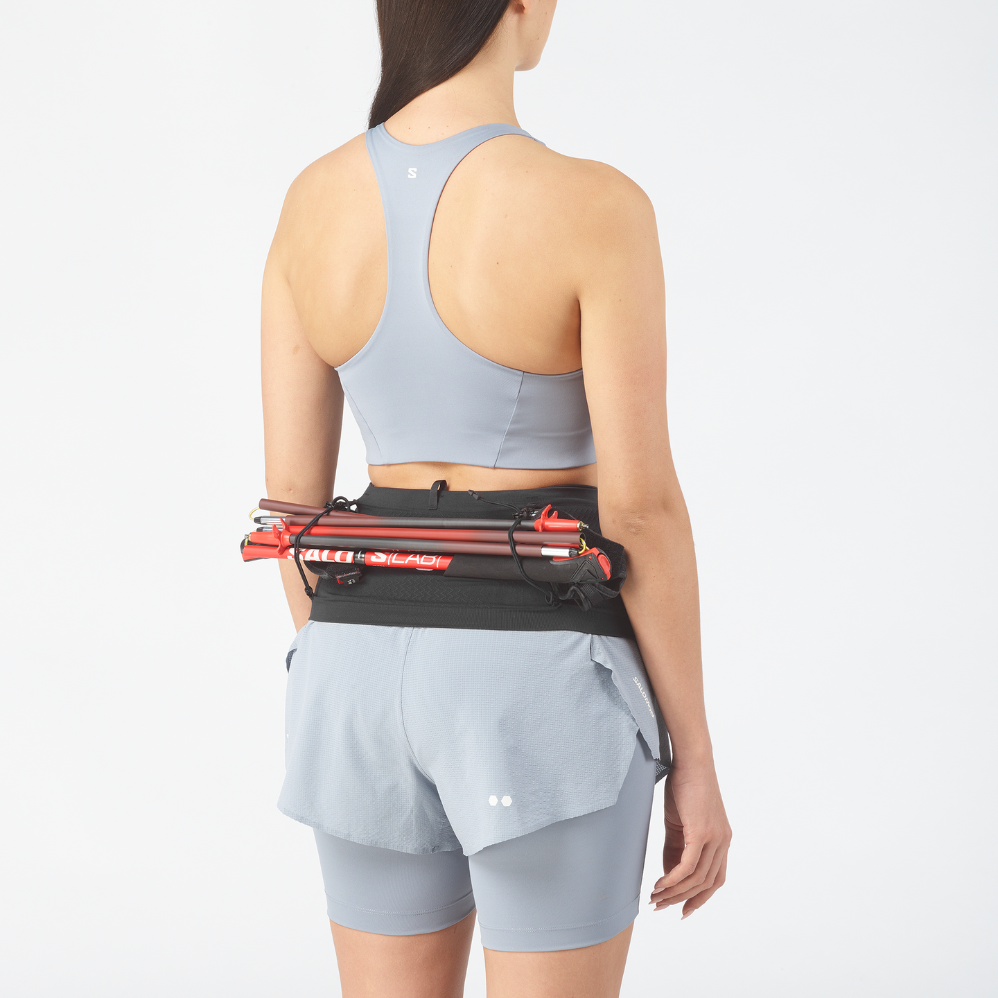 Беговой рюкзак-жилет Salomon ADV Skin Seamless, цвет: Чёрный / Белый — фото 2
