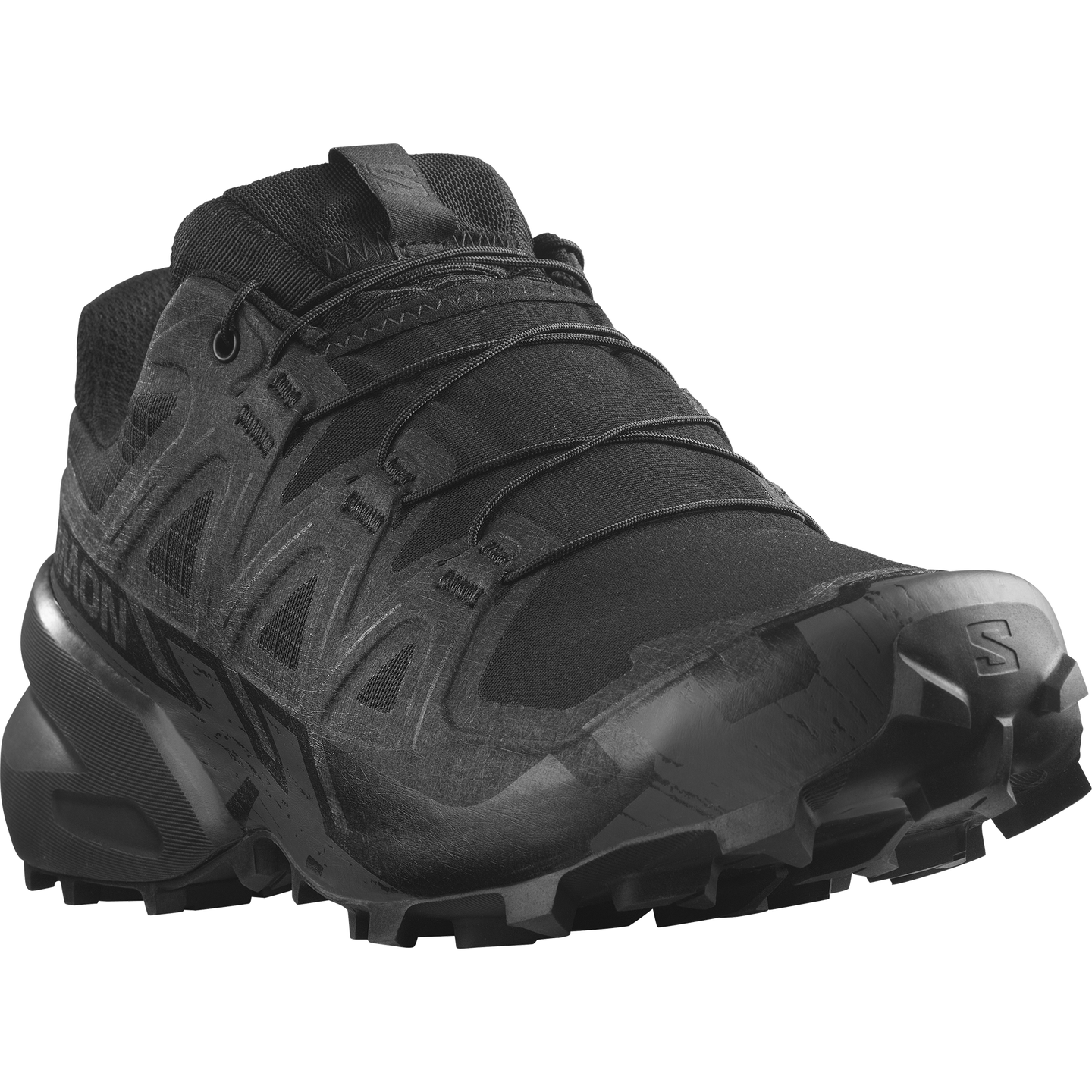 Кроссовки Salomon Speedcross 6 Forces, цвет: Чёрный — фото 4
