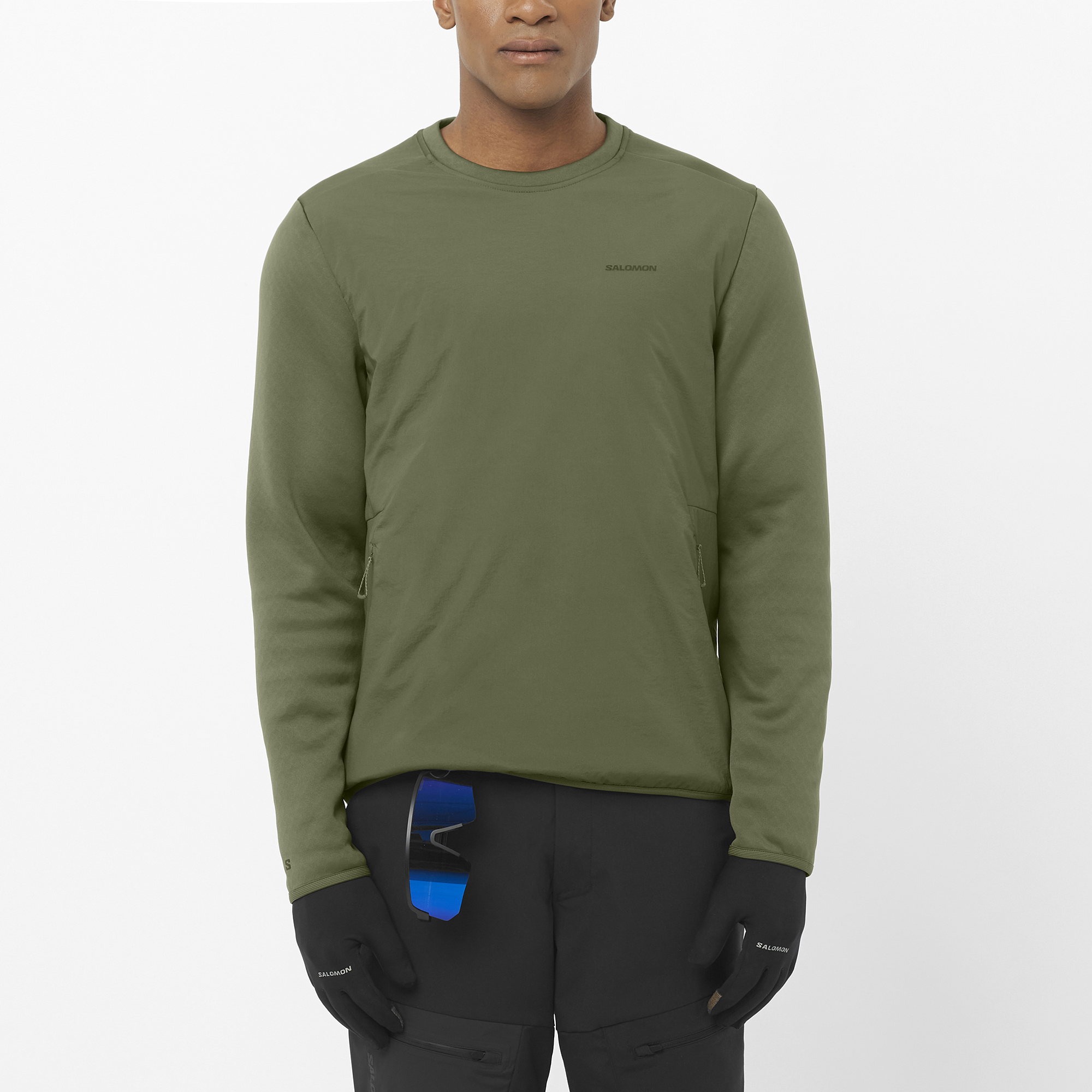 オ*コ様 【新品】SALOMON Outline Hybrid Warm XL OUTLINE HYBRID WARM Men's Crewneck Pullover | Salomon