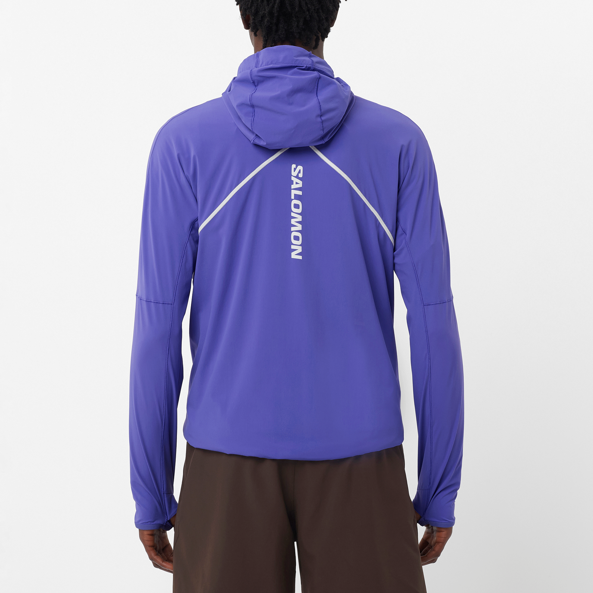 SENSE AERO HYBRID Men's Midlayer Jacket with hood | Salomon