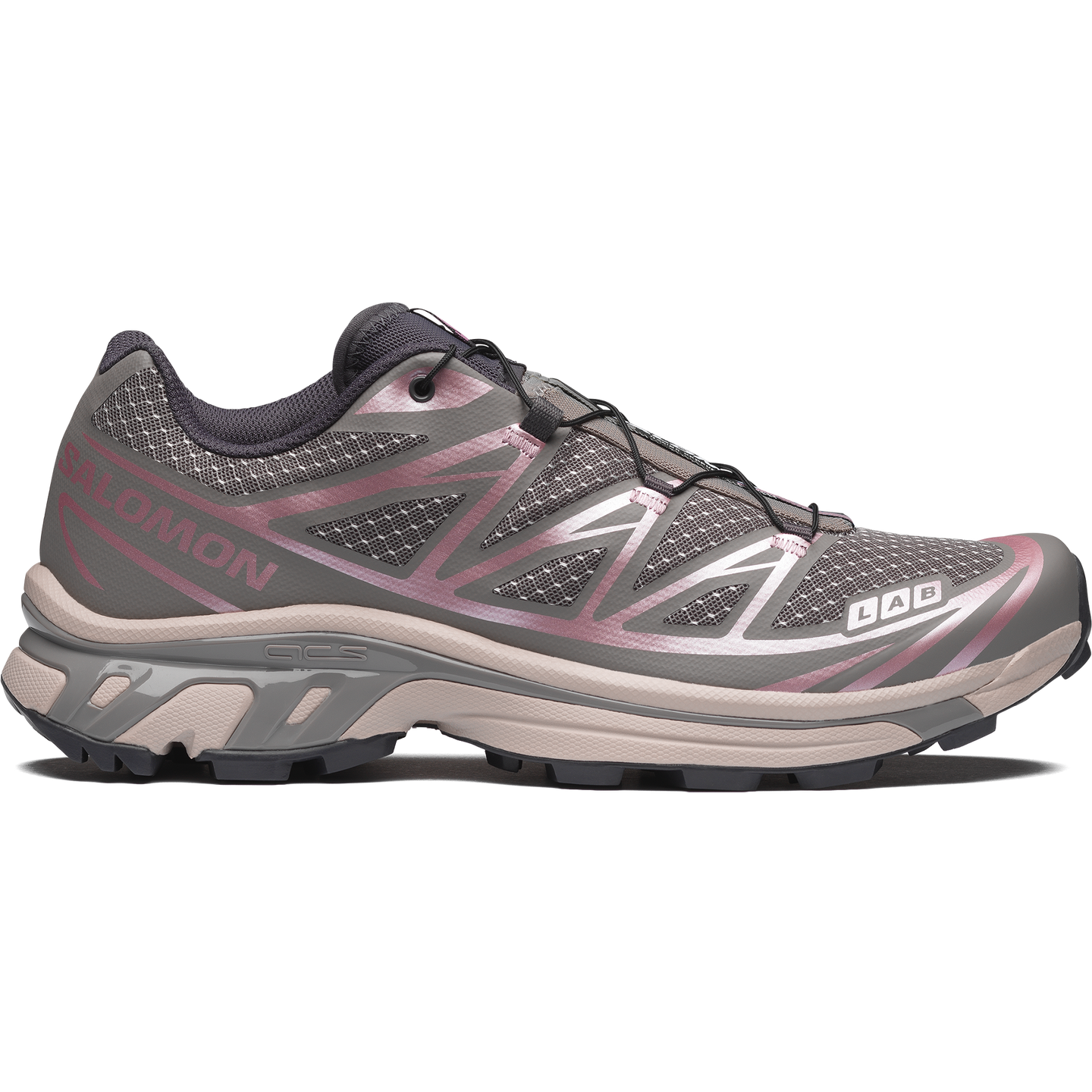 Кроссовки Salomon XT-6 Steel Streets, цвет: Розовый / Железный — фото 1