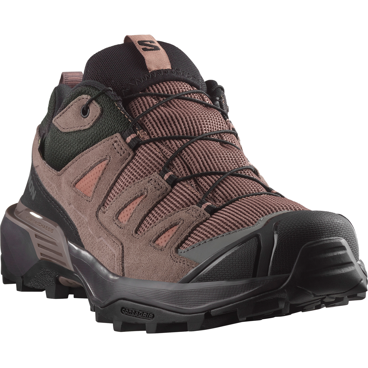 Обувь Salomon X Ultra 360 Leather GORE-TEX, цвет: Коньячный / Перечный — фото 5