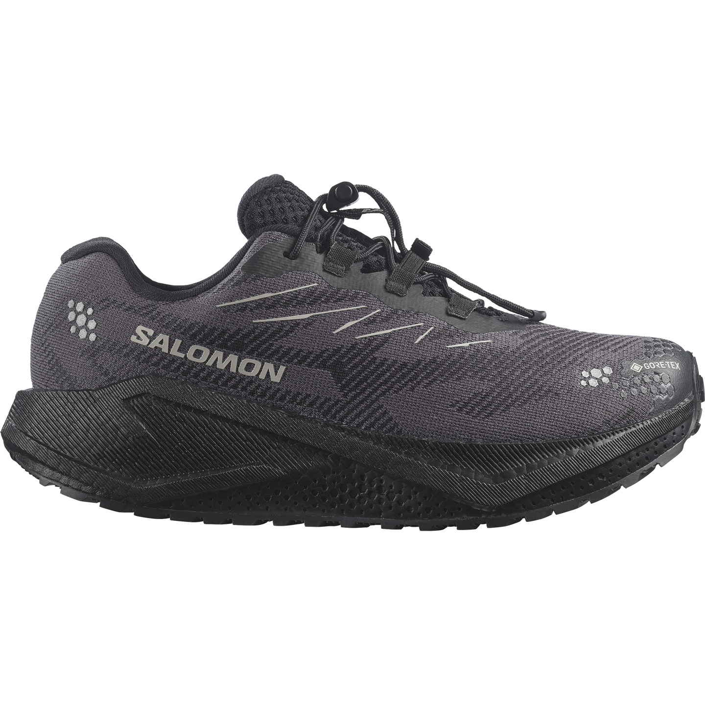 Женские кроссовки Salomon Aero Blaze 4 Grvl GORE-TEX, цвет: Чёрный / Paloma — фото 1