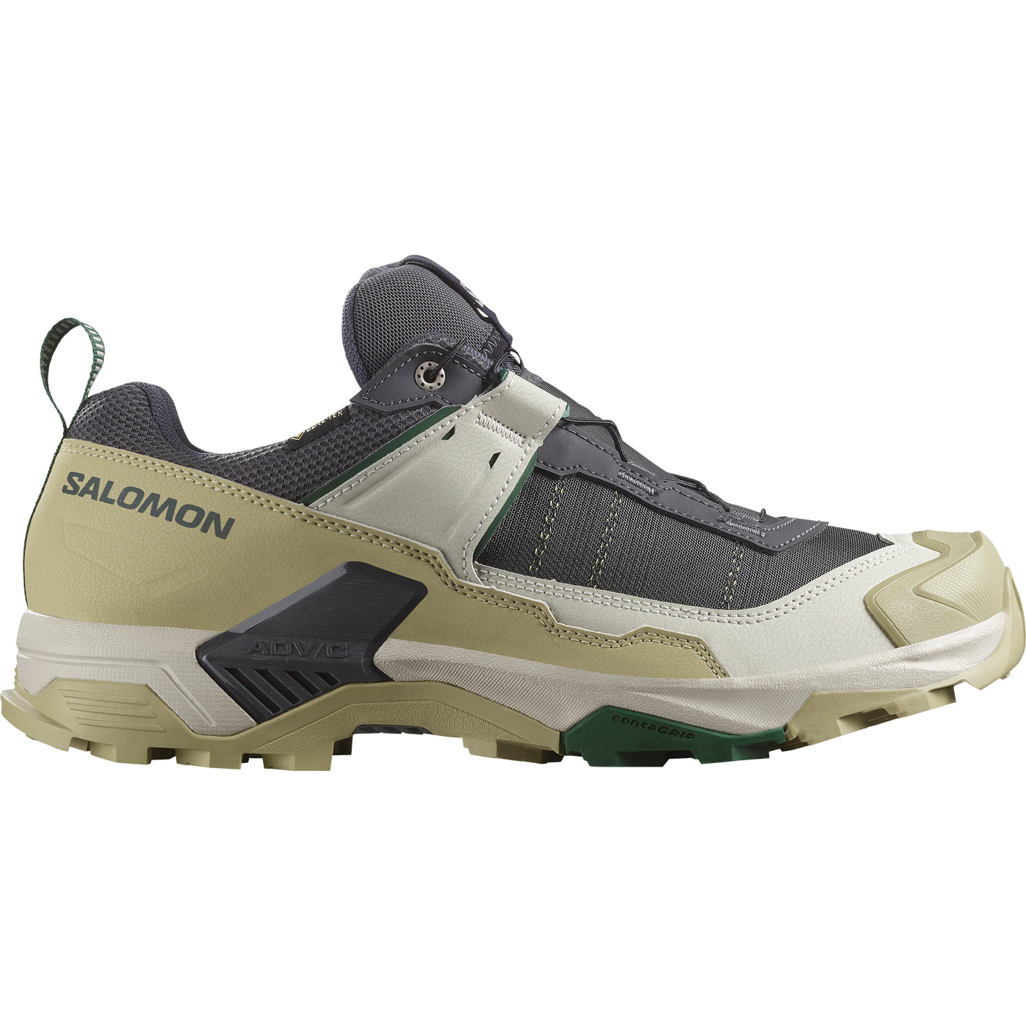 Обувь Salomon X Ultra 5 GORE-TEX, цвет: Асфальтовый / Серый зелёный — фото 1