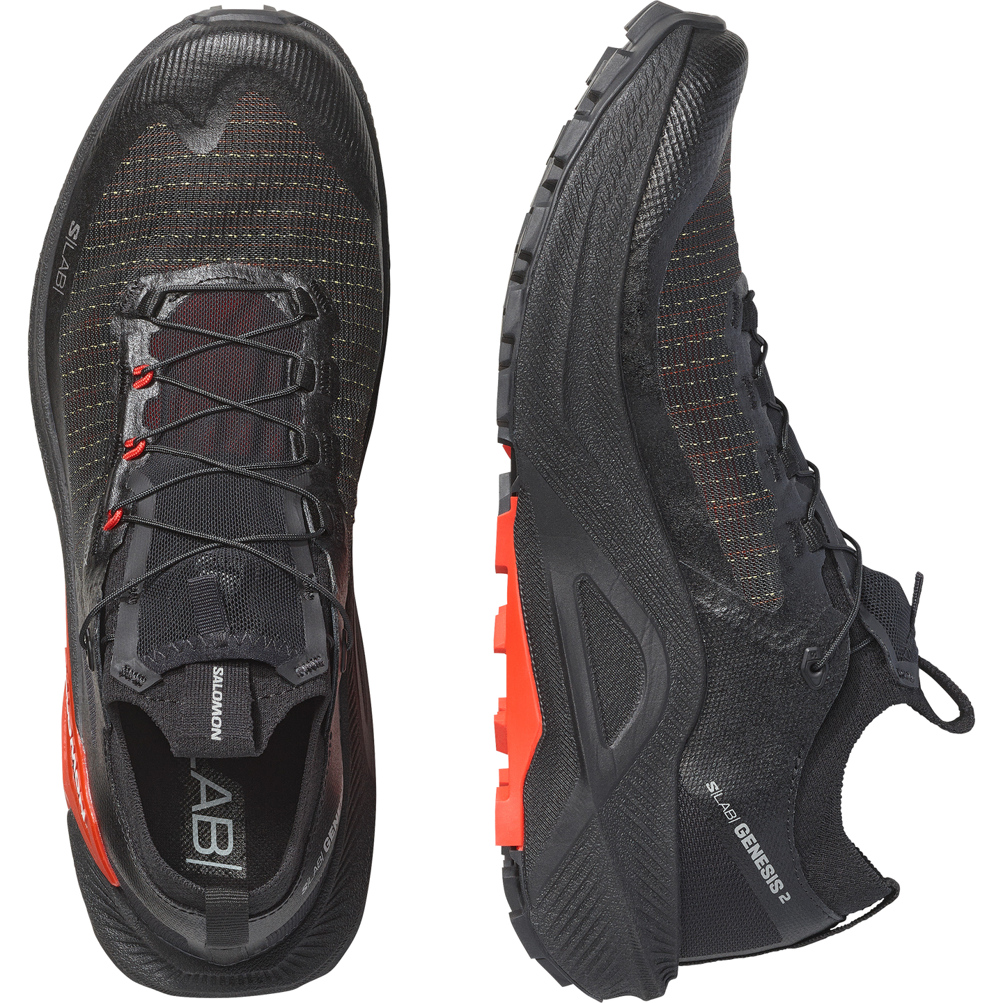 Кроссовки Salomon S/LAB Genesis 2, цвет: Чёрный / Красный — фото 2