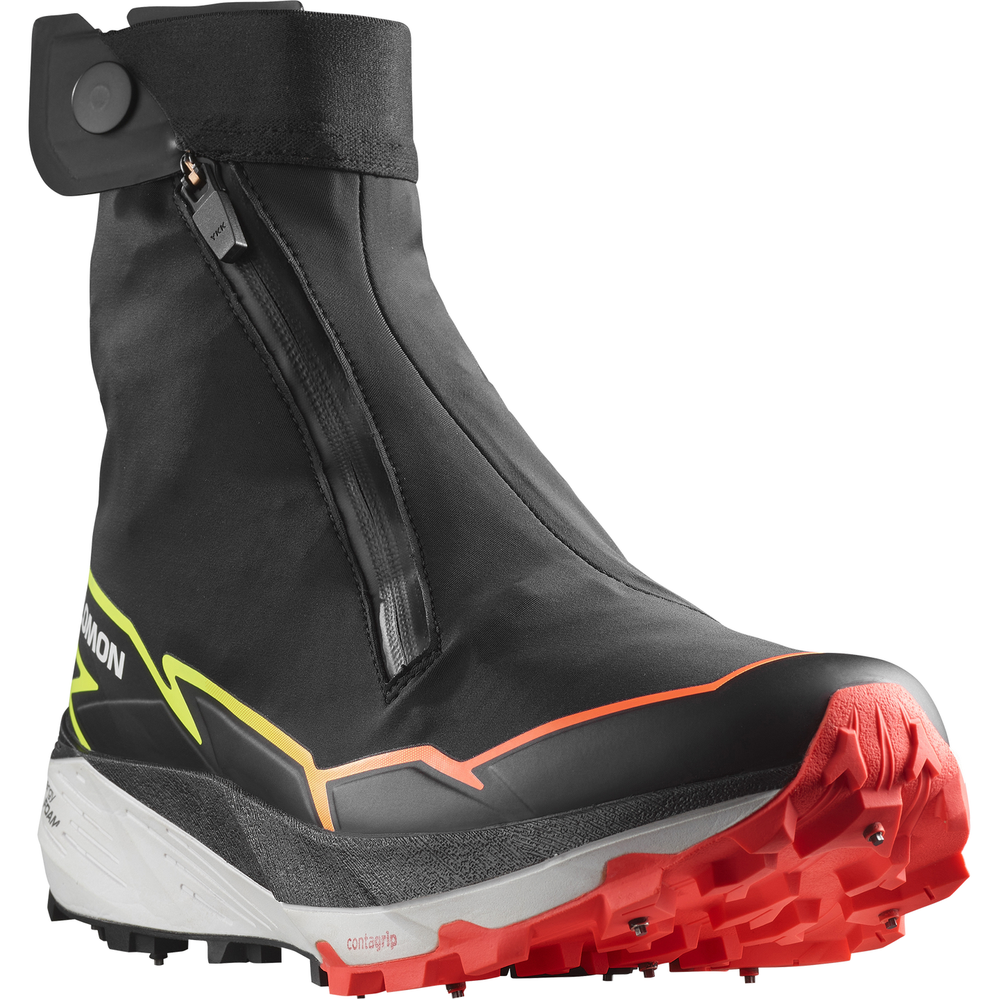 Кроссовки Salomon Winter Cross Spike, цвет: Чёрный / Неоновый — фото 5
