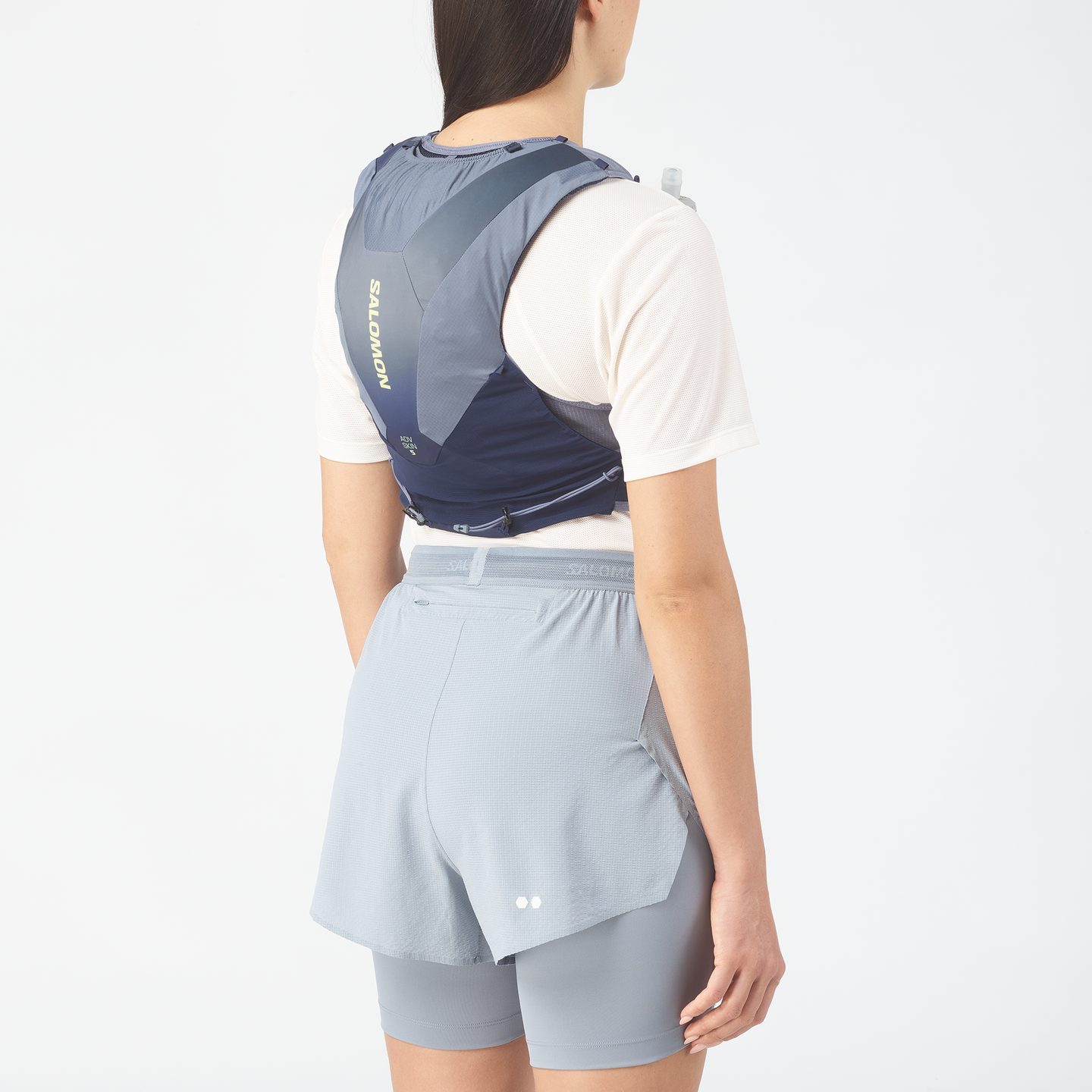Рюкзак для бега Salomon ADV Skin 5 Gradient, цвет: Синий / Лаймовый — фото 2