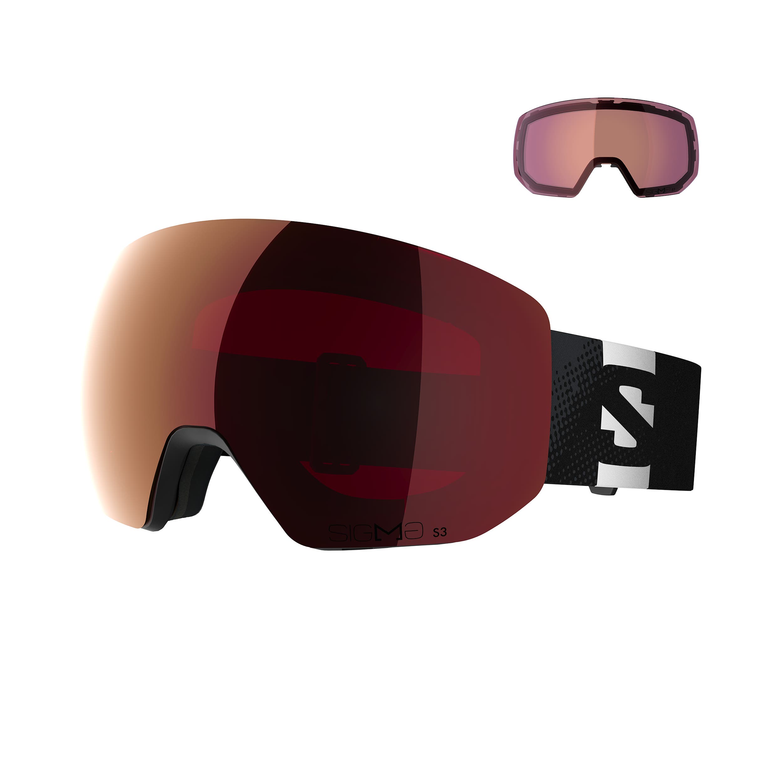 Hauptbild des Produkts RADIUM PRO S SIGMA (and EXTRA LENS) - Unisex · Skibrillen mit Wechselglas
Sonniges Wetter – Kat. 3 + Schlechtes Wetter – Kat. 1