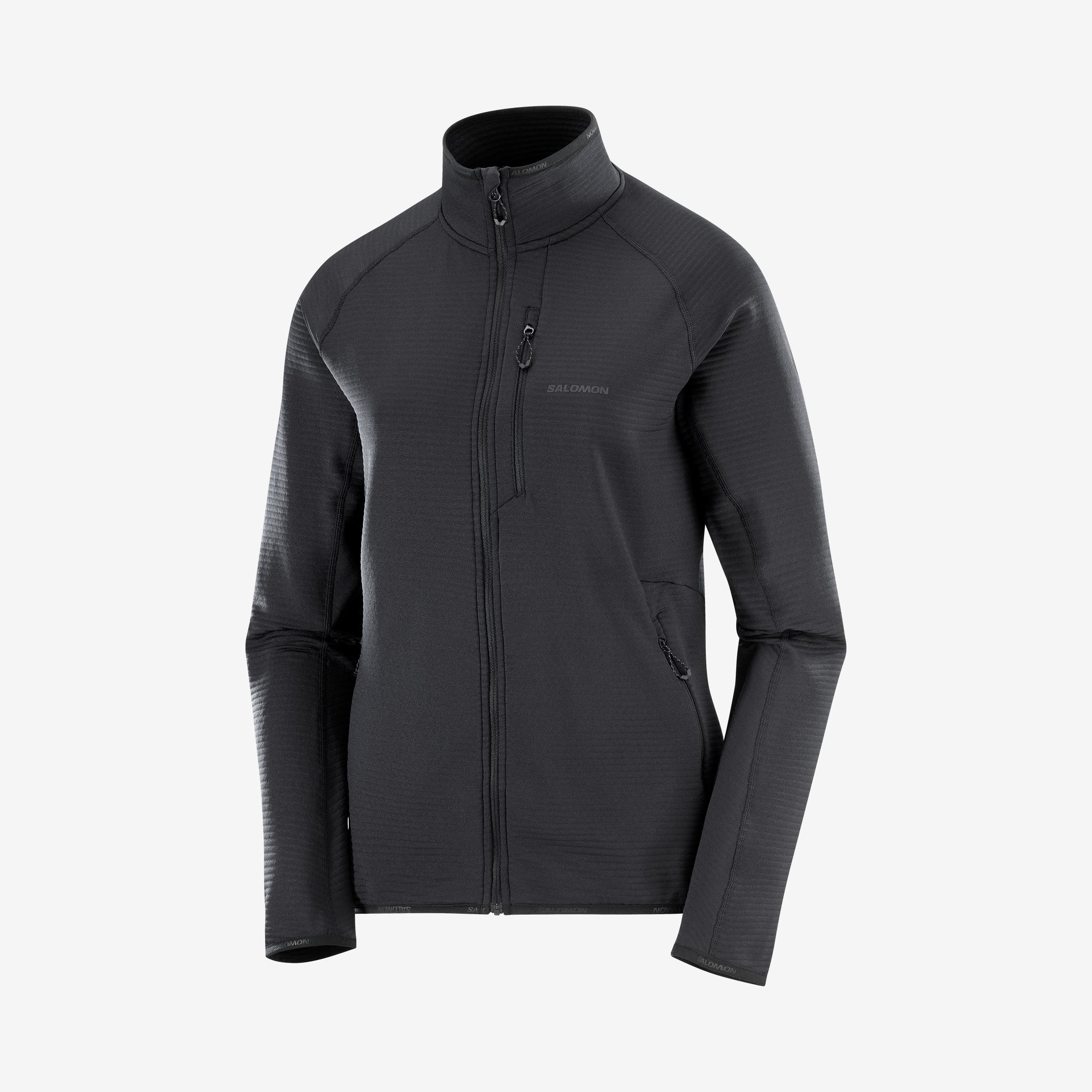 ESSENTIAL LIGHTWARM Women's Full Zip Midlayer Jacket | Salomon ESSENTIAL LIGHTWARM Women's Full Zip Midlayer Jacket | Salomon