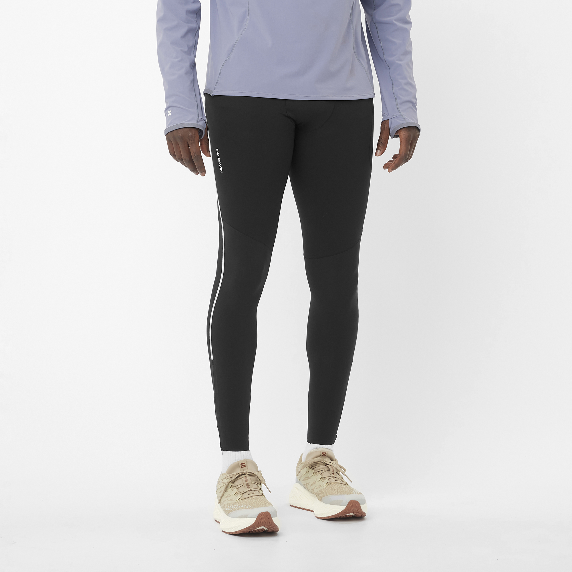 SALOMON SENCE AERO STOW トレランタイツ SENSE AERO STOW TIGHTS Black | Salomon