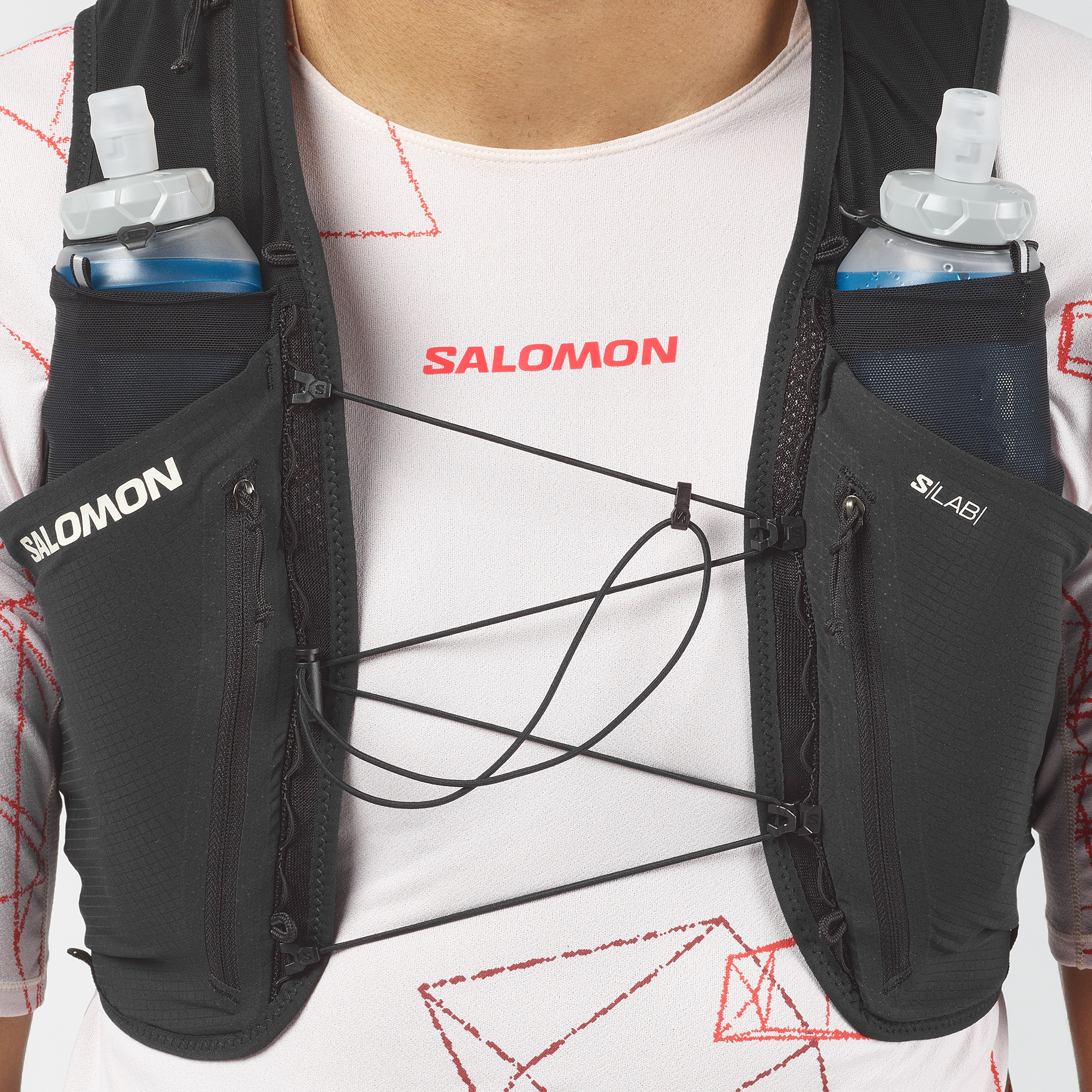 S/LAB SENSE 6 Unisex Running Bag with flasks included | Salomon
