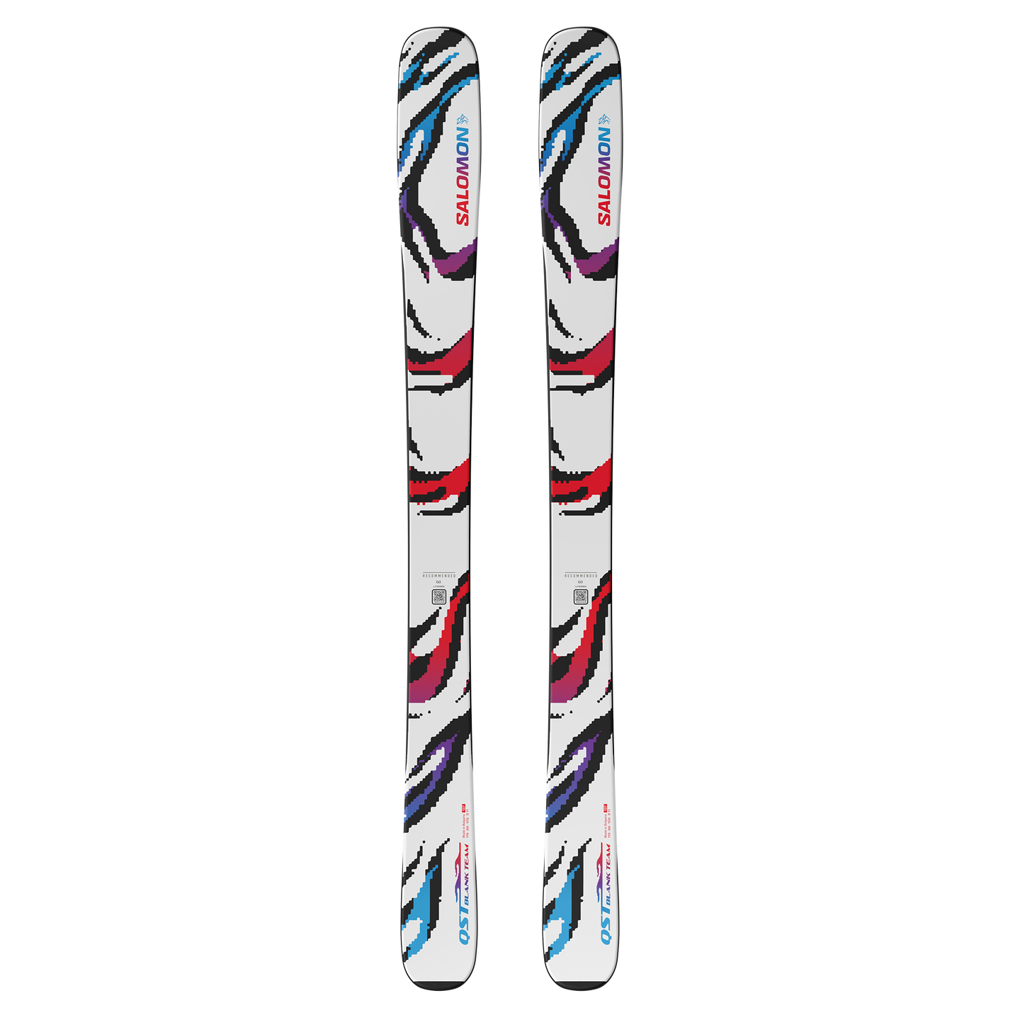 Детские лыжи Salomon Qst Blank Team, цвет: Белый / Красный — фото 1