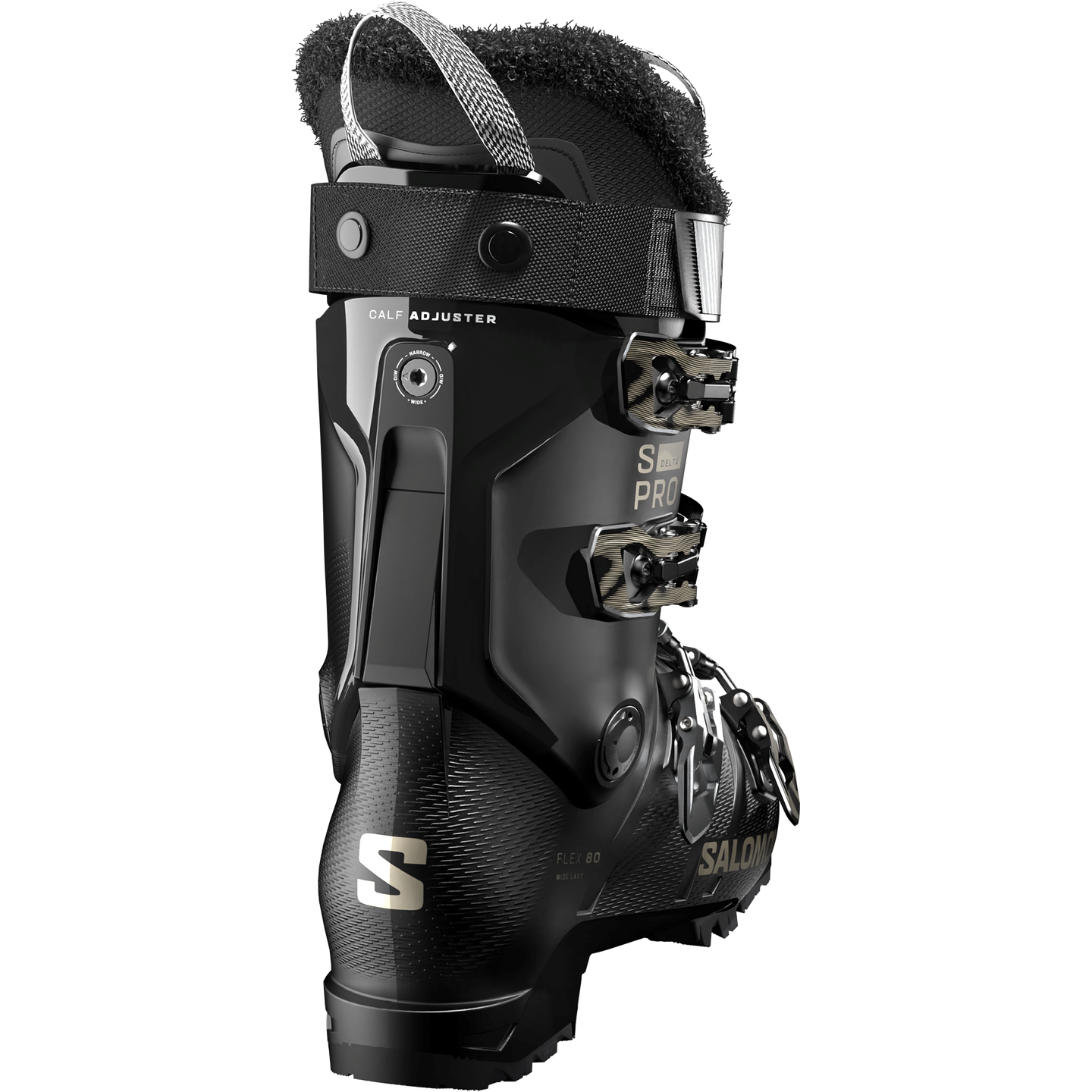 Женские кроссовки Salomon S/PRO Delta 85, цвет: Чёрный / Светлый бронзовый — фото 1