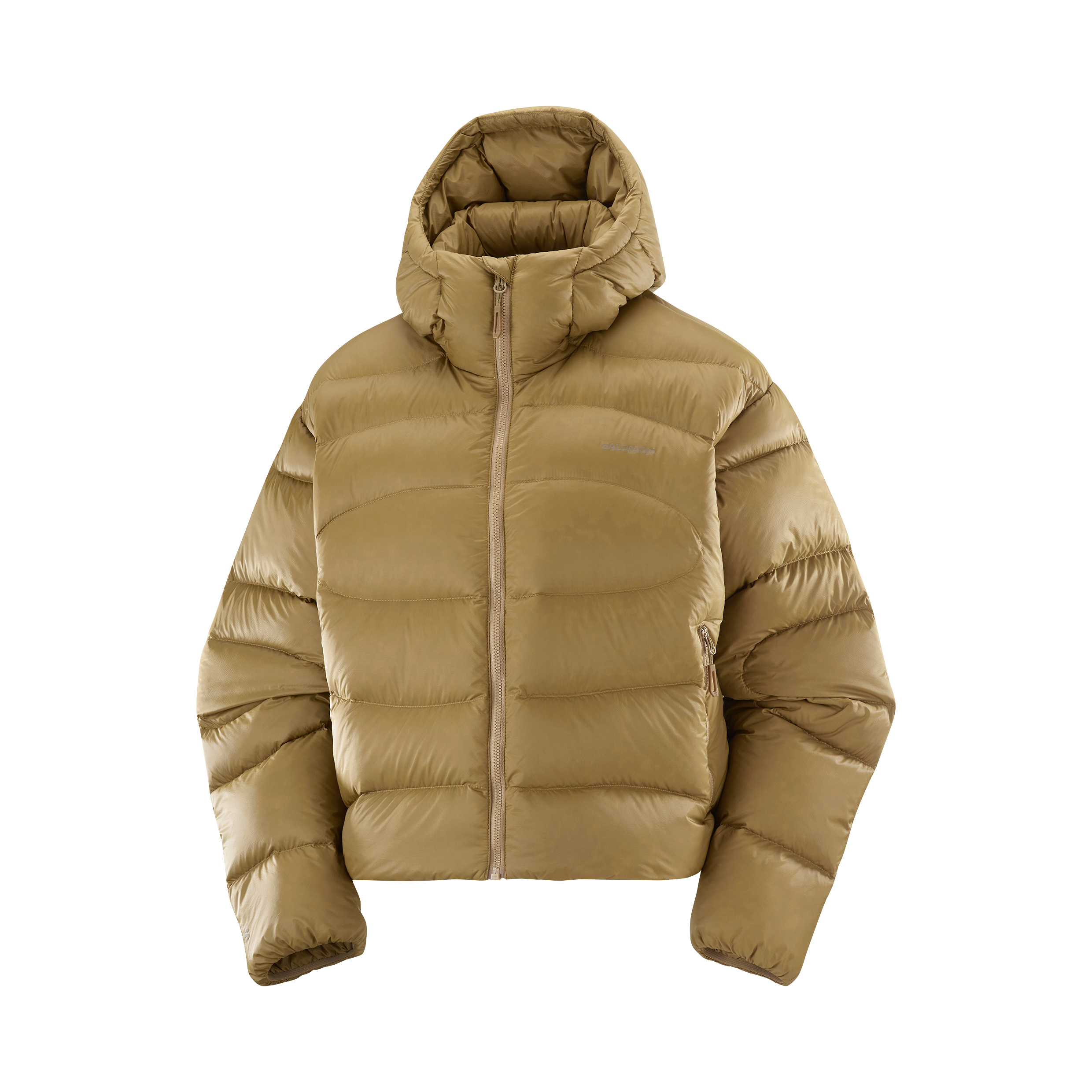 OUTLINE NOVELTY CROPPED DOWN Women's Hooded Down Jacket | Salomon