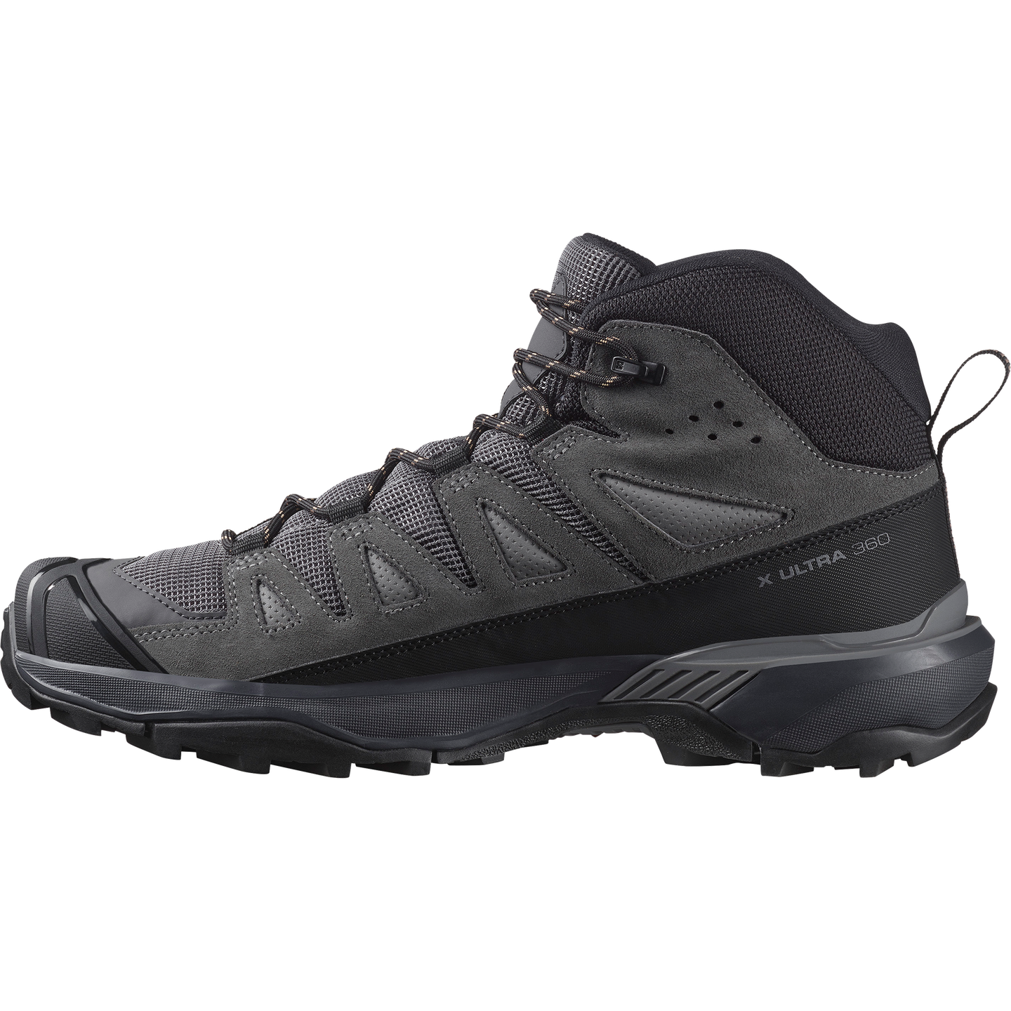 Обувь Salomon X Ultra 360 Leather MID GORE-TEX, цвет: Тёмно-серый / Асфальтовый — фото 3