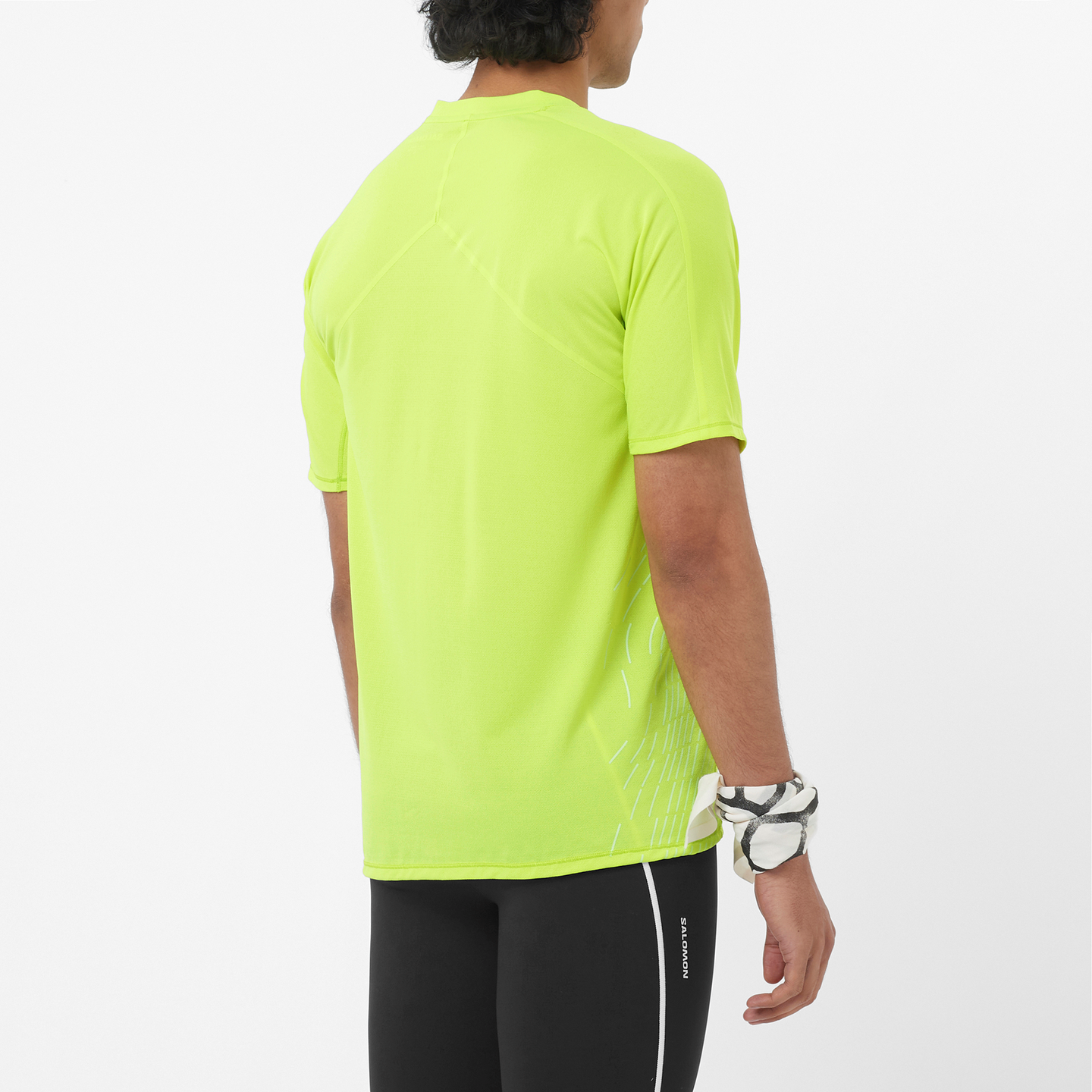 Футболка Salomon Sense Aero Graphic, цвет: Лаймовый — фото 2