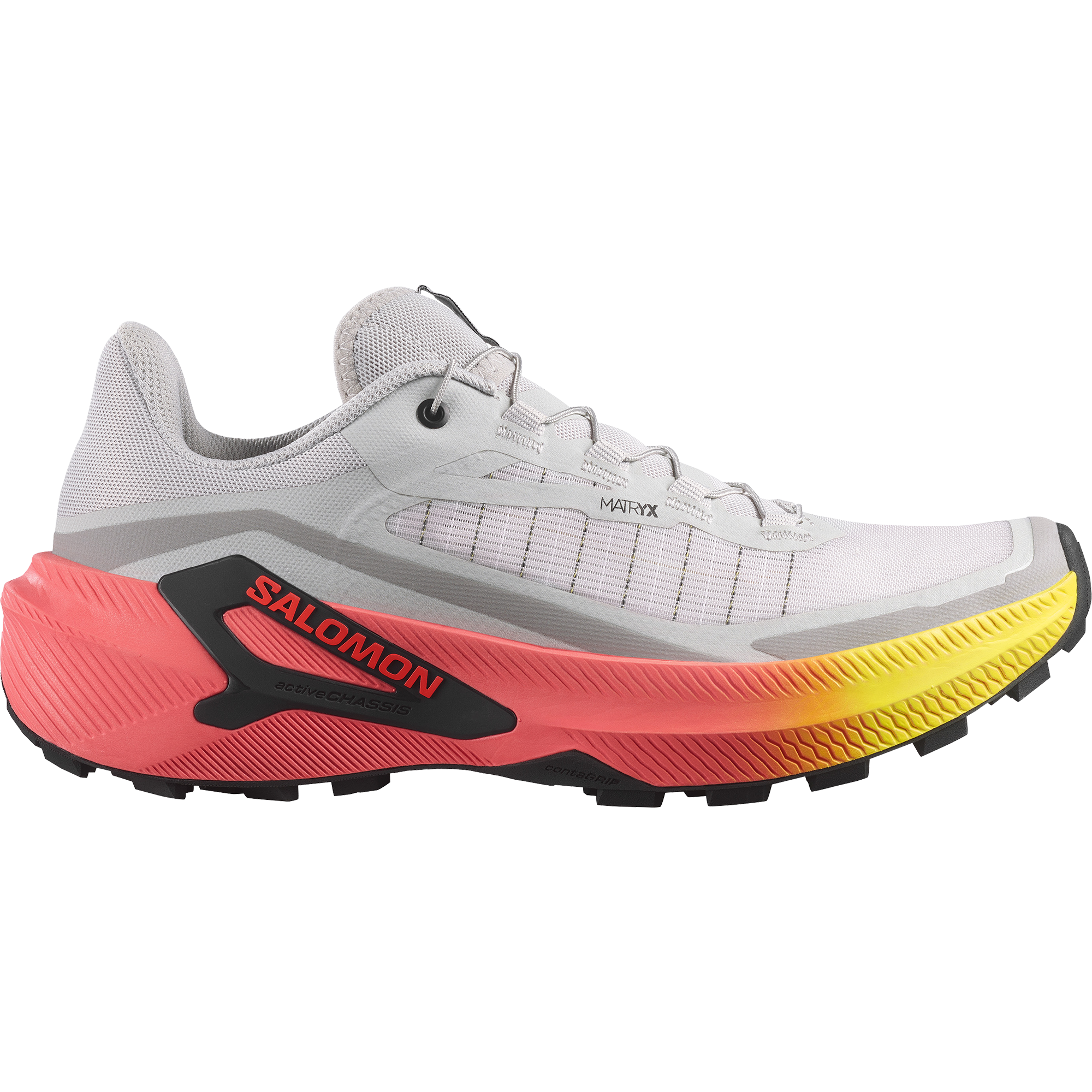 Gray Violet / Safety Yellow / Neon Flame
