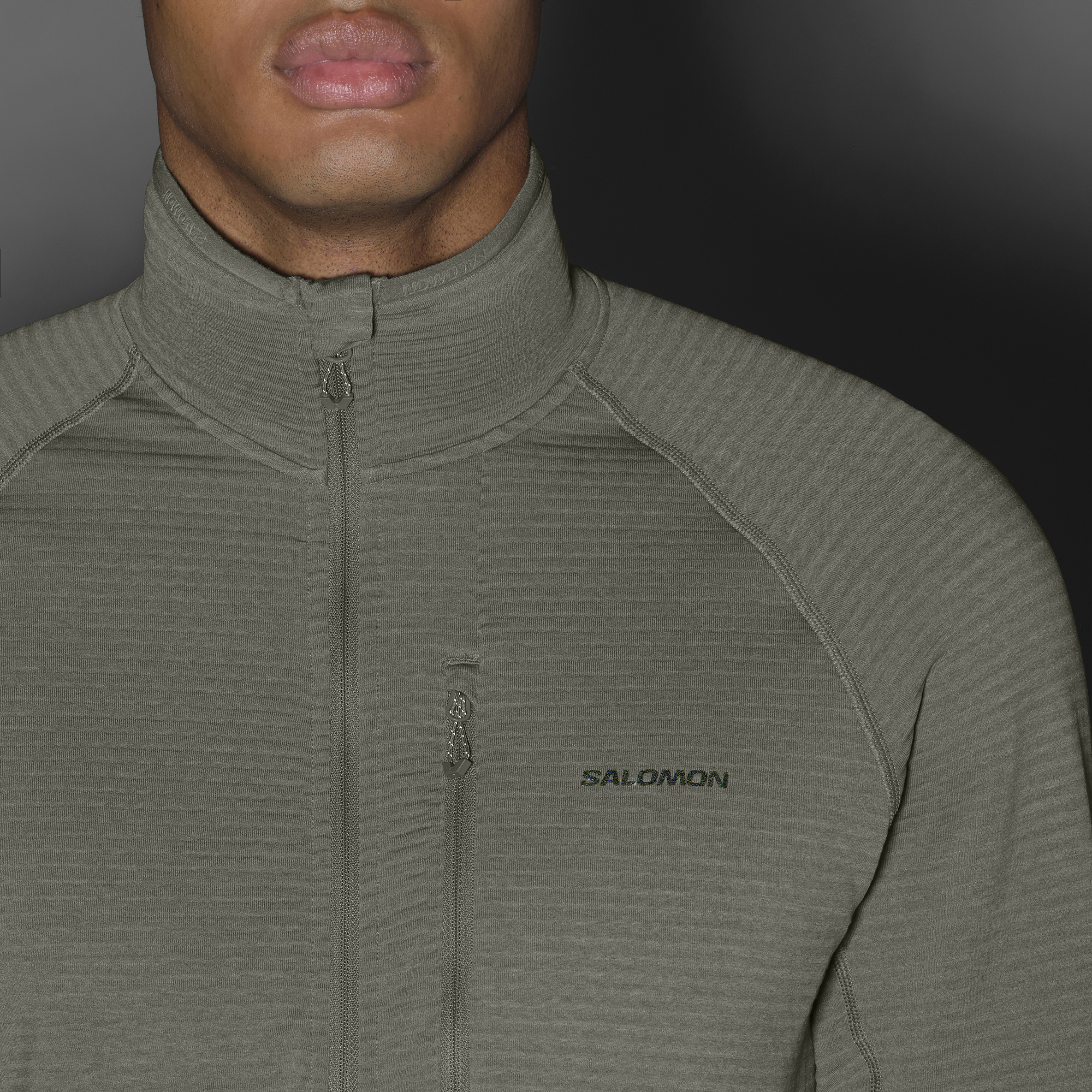 ESSENTIAL LIGHTWARM Men's Full Zip Midlayer Jacket | Salomon