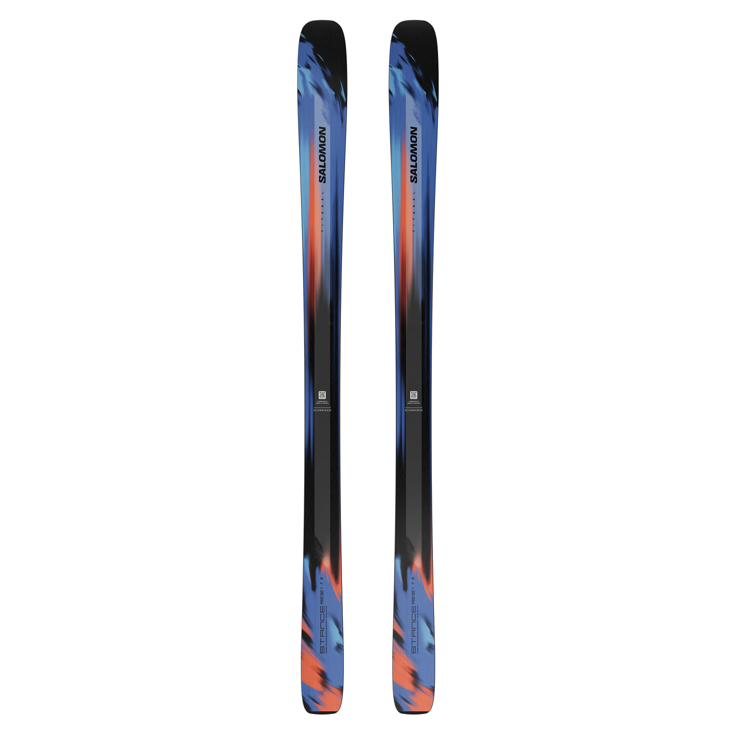 Лыжи Salomon Stance Pro 90, цвет: Синий / Чёрный — фото 1