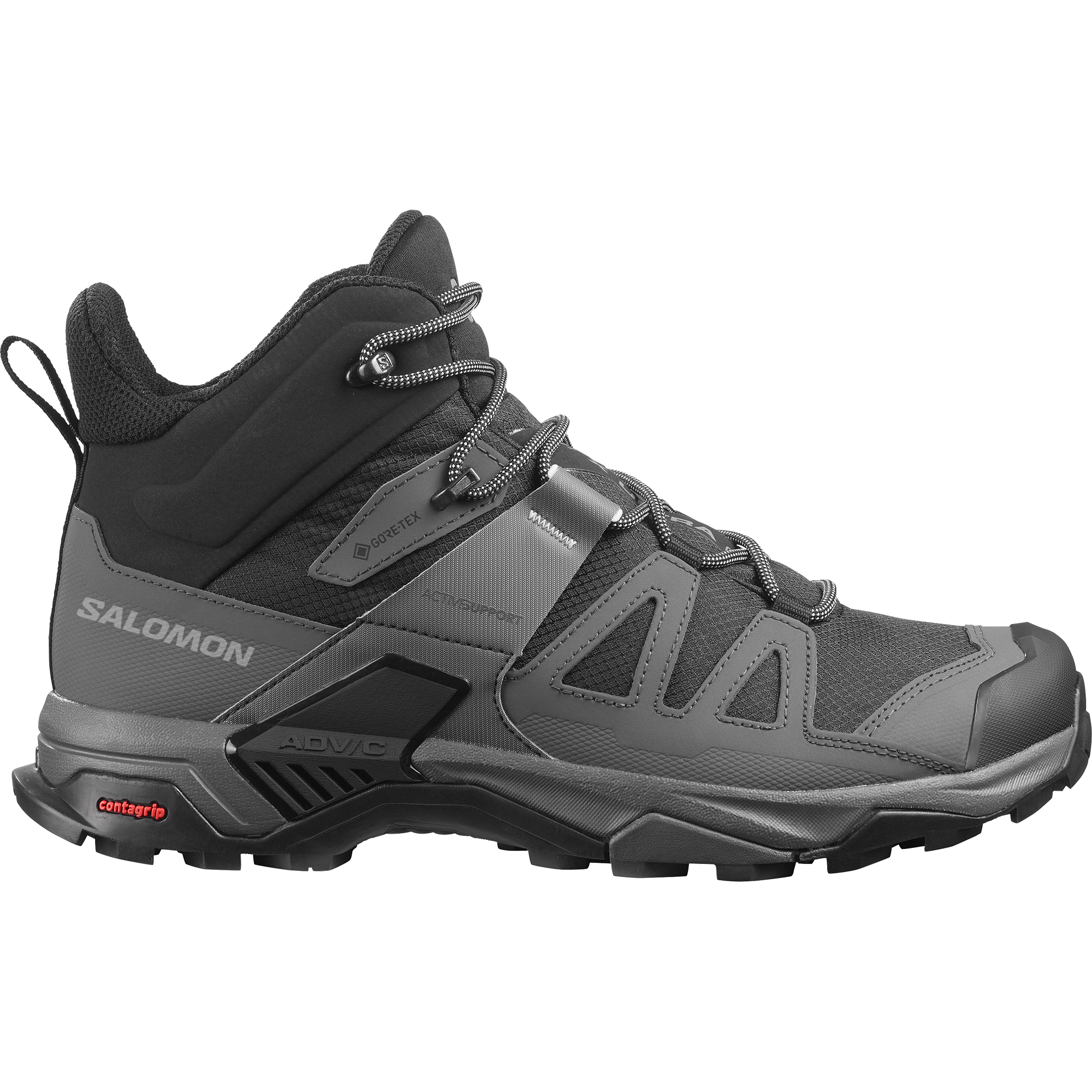 靴 X ULTRA 4 WIDE GTX Magnet/Black/Monument Men's Salomon X Ultra 4 GTX Hiking Shoes - Magnet/Black/Monument