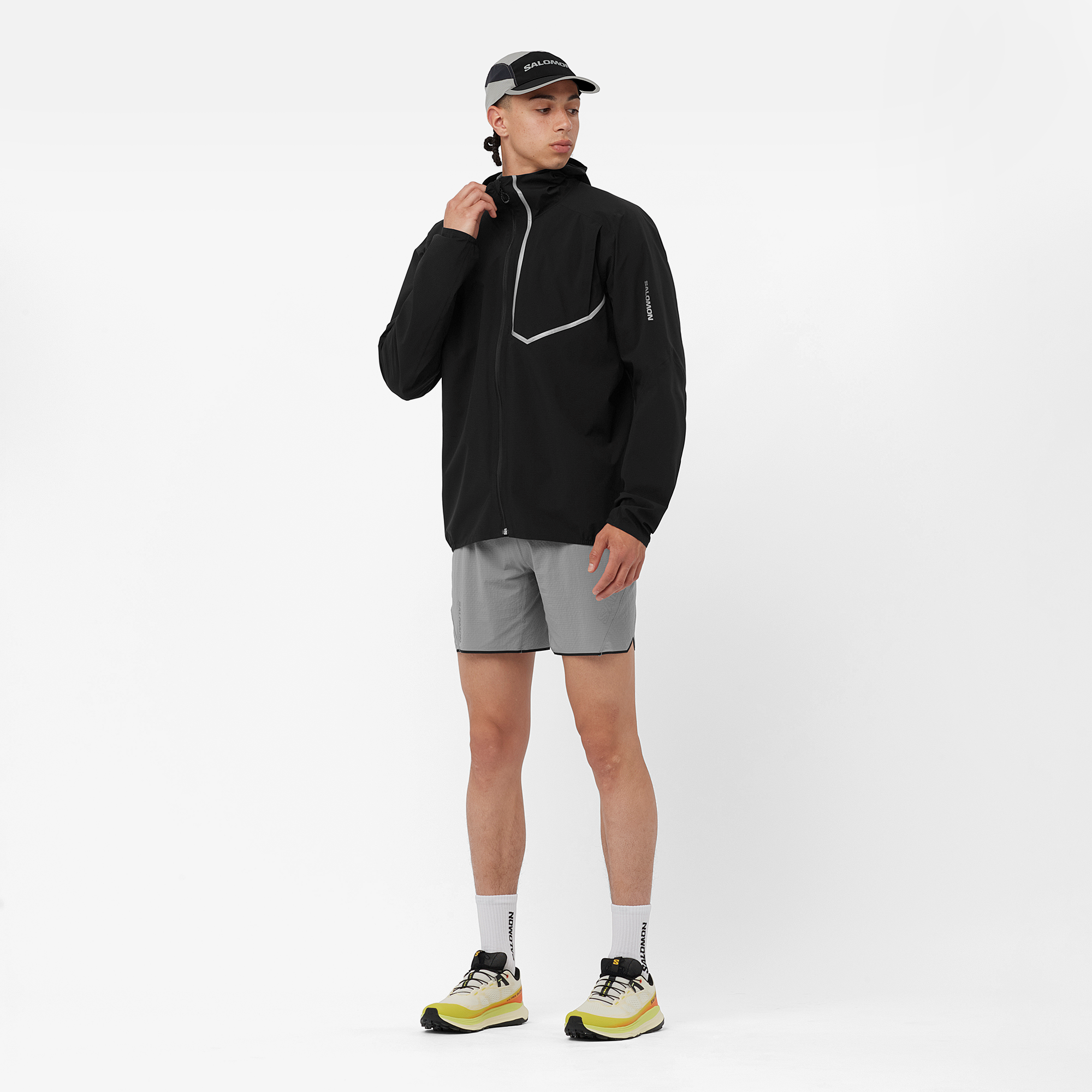 BONATTI TRAIL JACKET （メンズ）DEEP BLACK L BONATTI TRAIL JKT M Black | Salomon