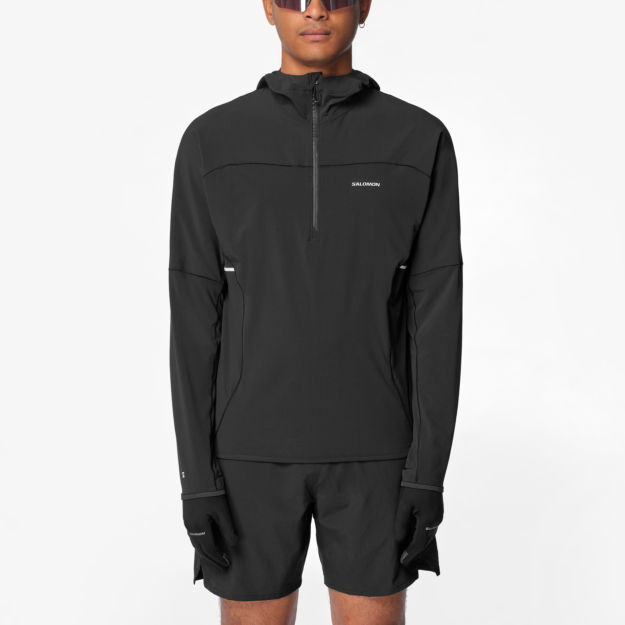 SENSE AERO HYBRID Men's Midlayer Jacket with hood | Salomon