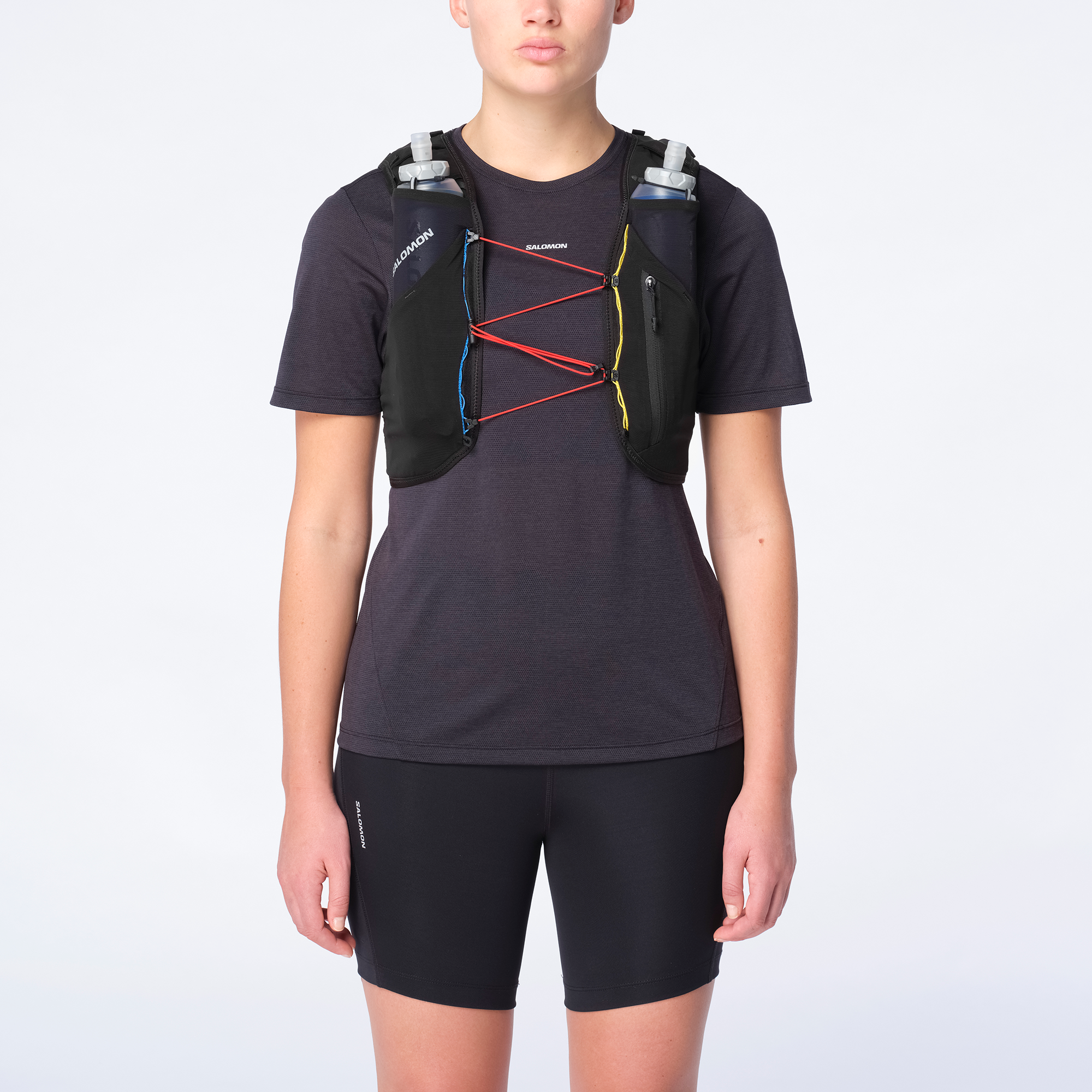 ADV SKIN 5 RACE FLAG Unisex Running Vest with flasks included