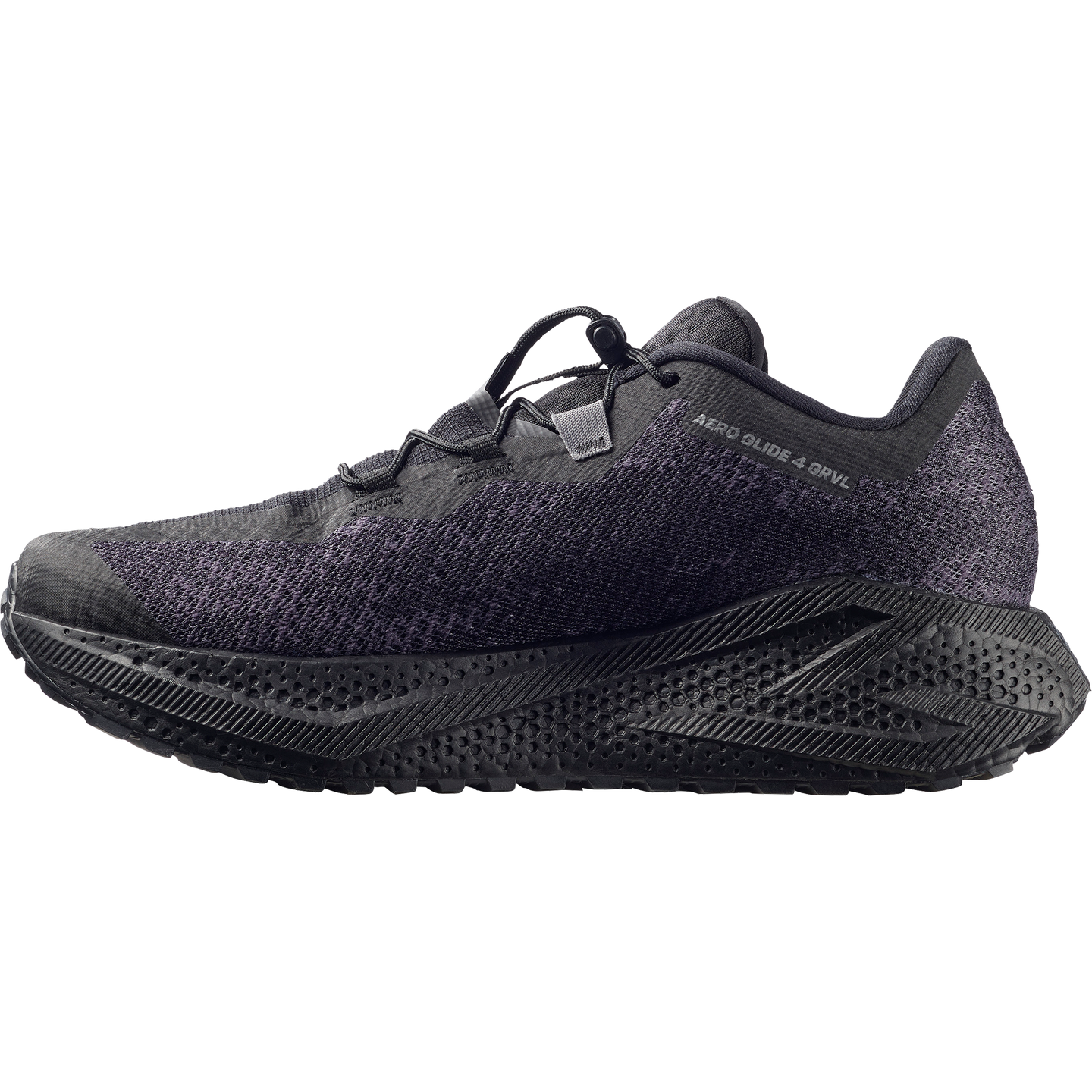 Кроссовки Salomon Aero Glide 4 Grvl, цвет: Чёрный / Асфальтовый — фото 3