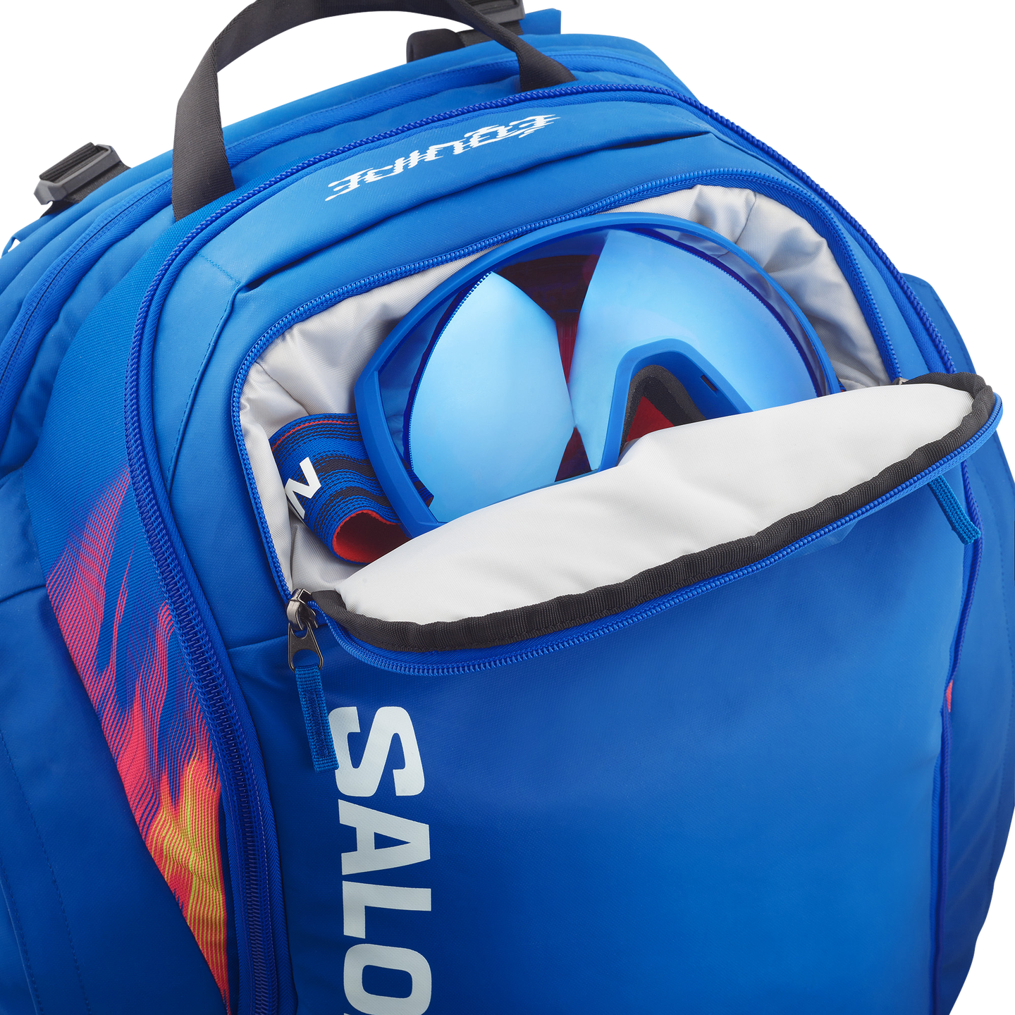 Сумка Salomon GO TO Snow 50, цвет: Синий / Красный — фото 3