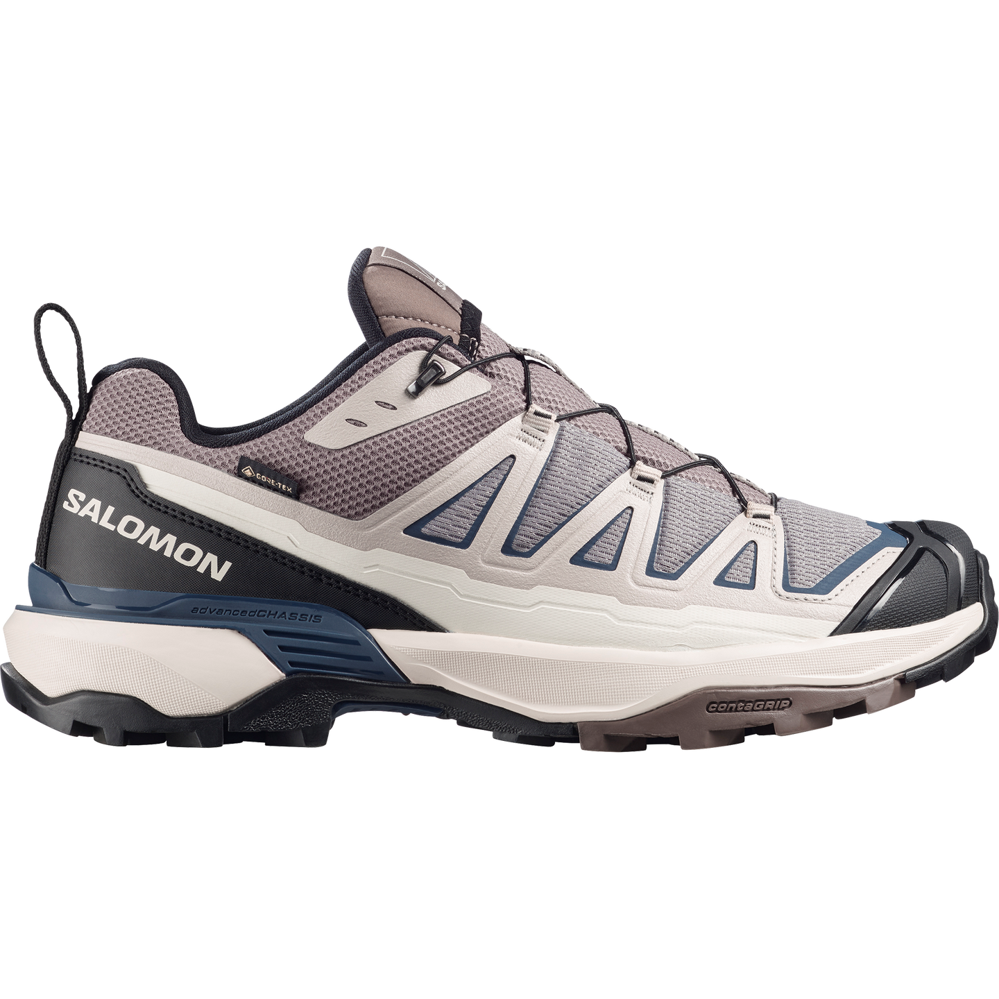 Женские ботинки Salomon X Ultra 360 Edge Gore-Tex, цвет: Серебряный облачный — фото 1