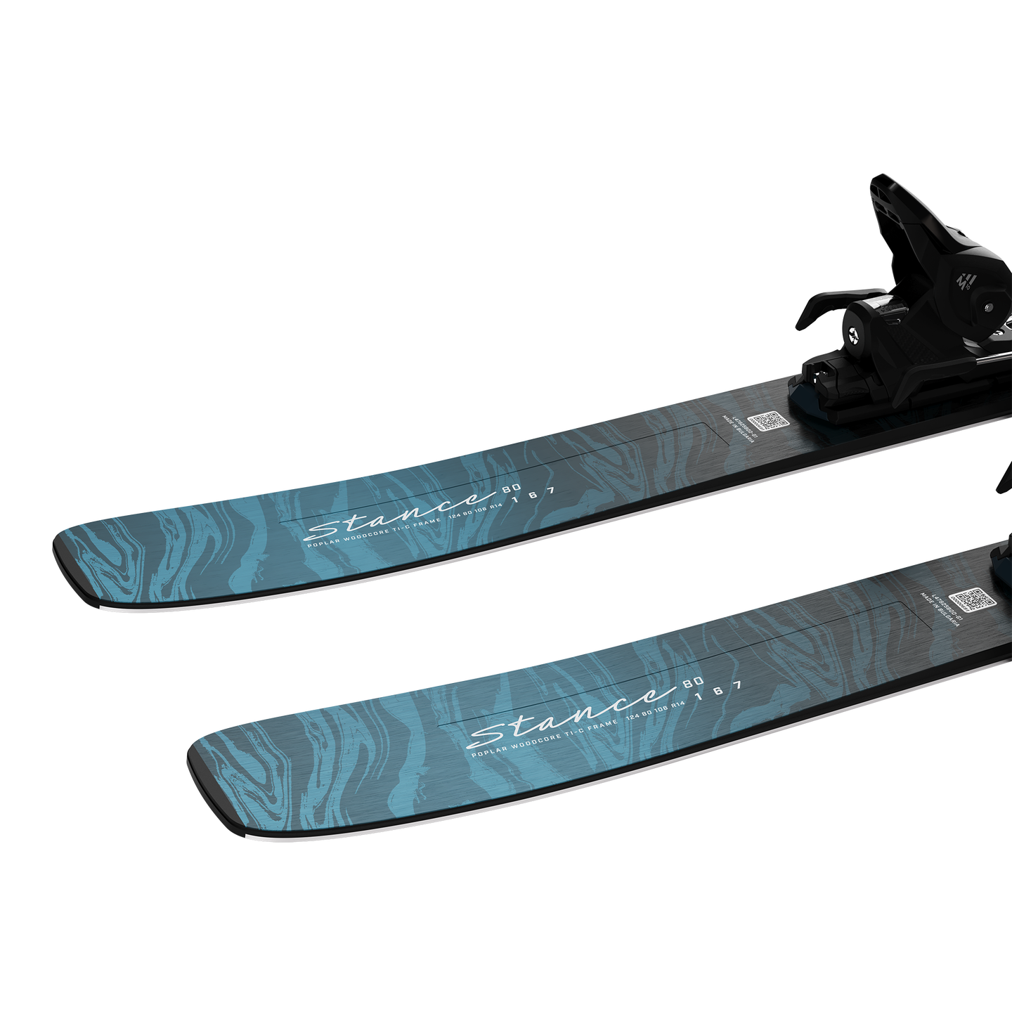 Женские лыжи Salomon Stance 80 (and M10), цвет: Синий / Фарфоровый — фото 3