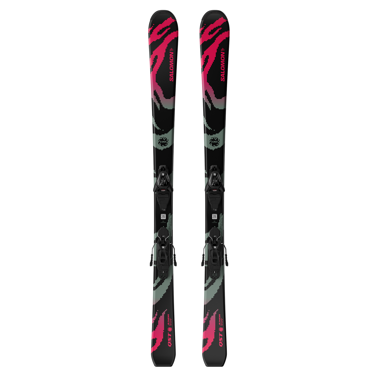 Лыжи Salomon Qst Black M (and L6), цвет: Чёрный / Неоновый — фото 1