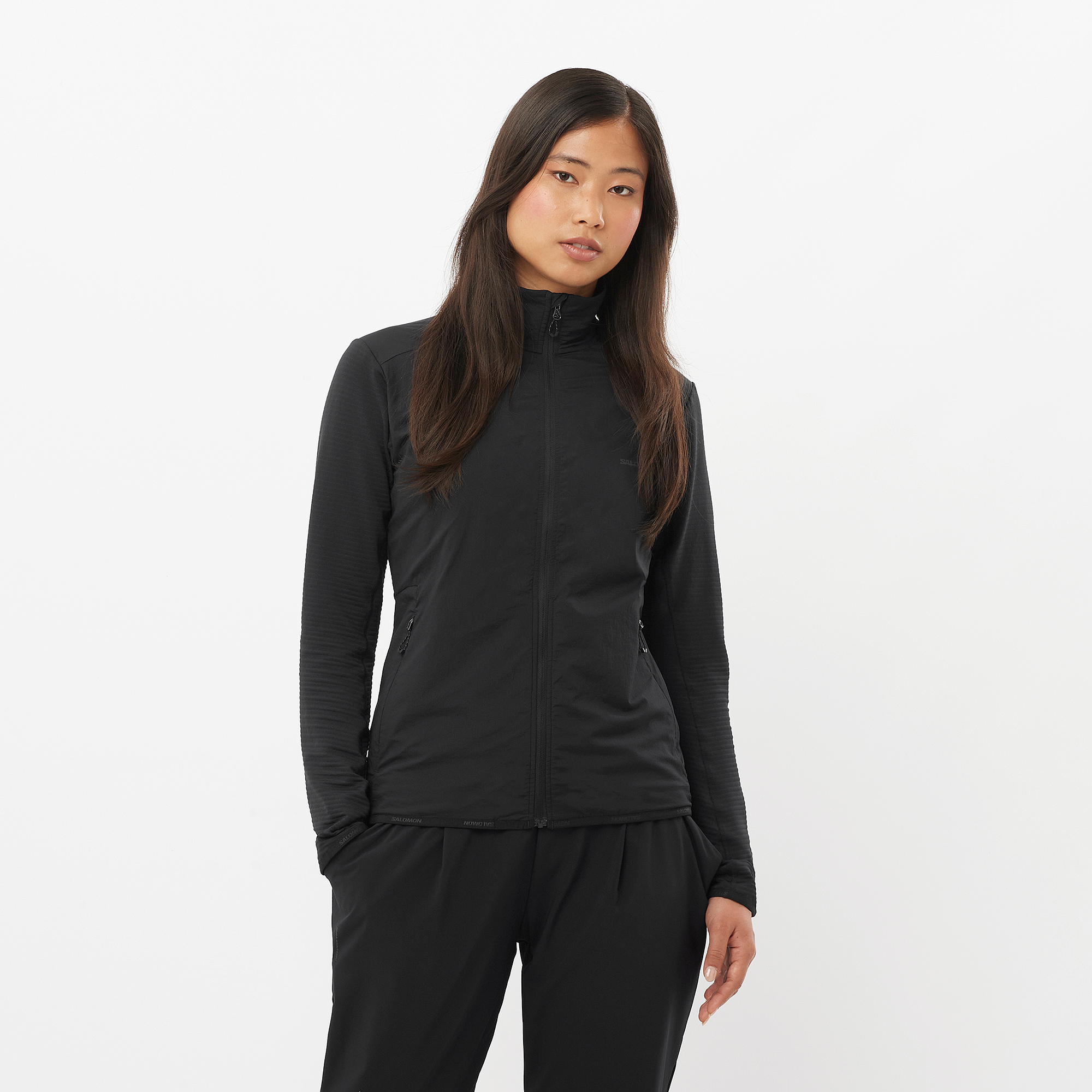 ESSENTIAL LIGHTWARM HYBRID Women's Full Zip Midlayer Jacket | Salomon