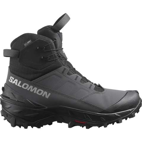 Мужские кроссовки Salomon Crosstrak Powder Waterproof, цвет: Асфальтовый / Чёрный