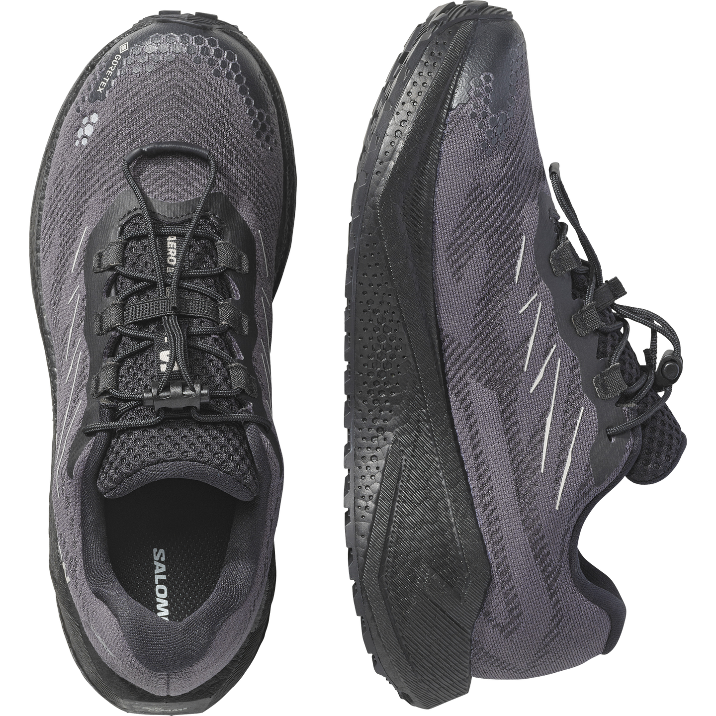 Женские кроссовки Salomon Aero Blaze 4 Grvl GORE-TEX, цвет: Чёрный / Paloma — фото 2