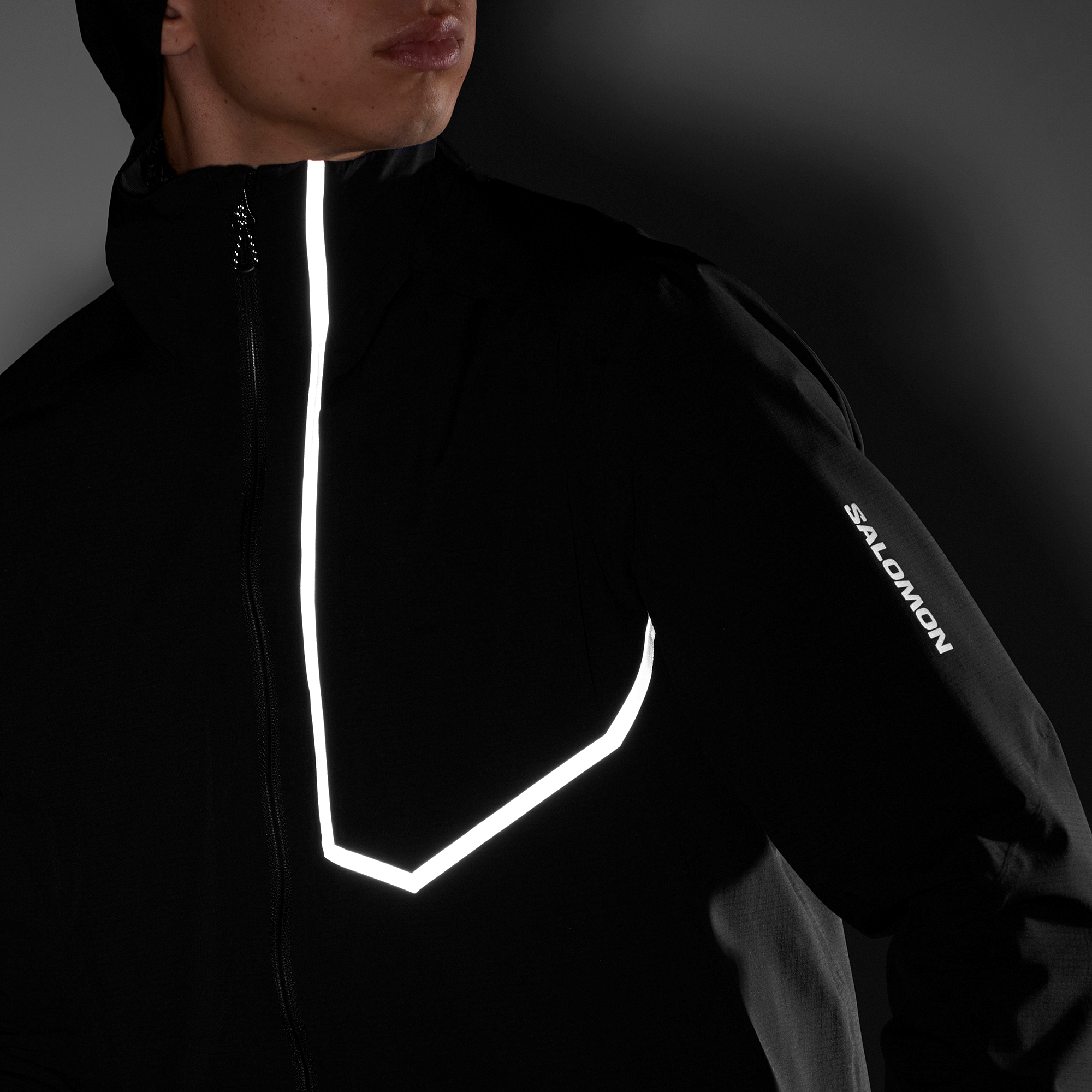 BONATTI TRAIL JACKET （メンズ）DEEP BLACK L BONATTI TRAIL JKT M Black | Salomon