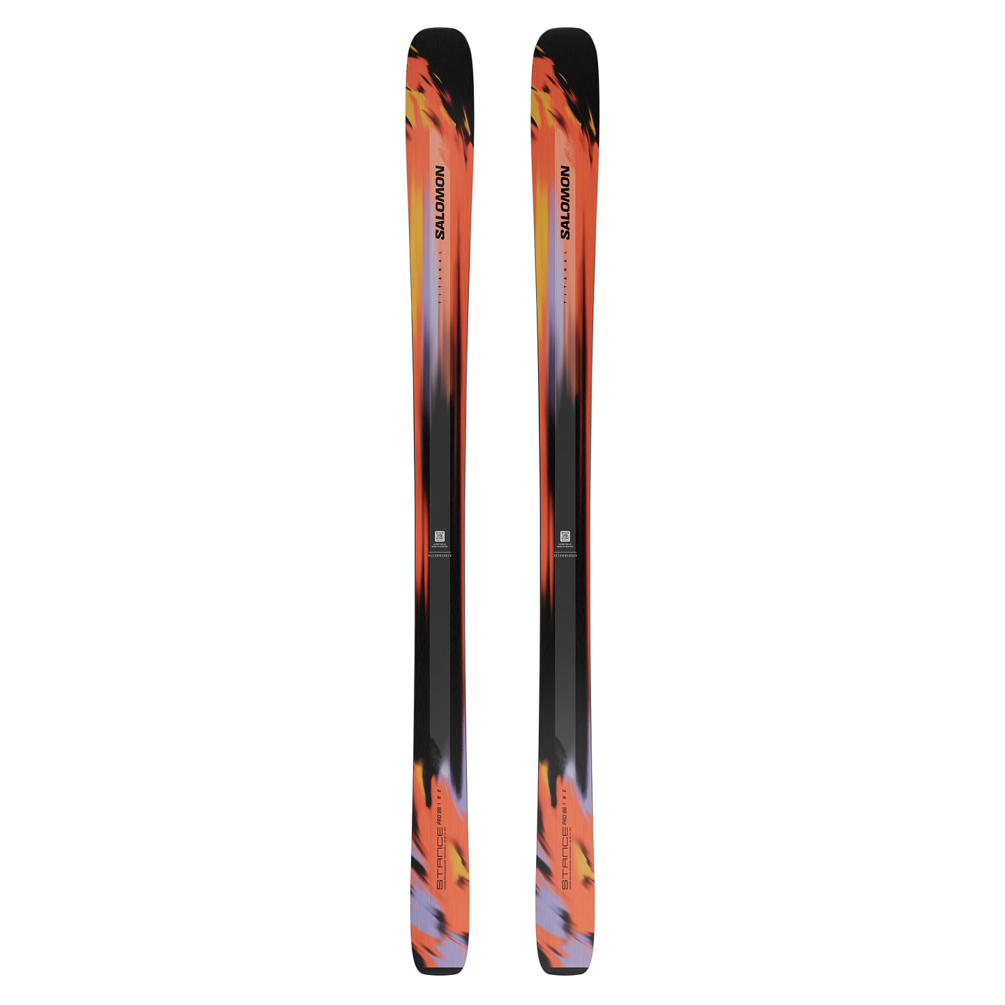 Лыжи Salomon Stance Pro 96, цвет: Фиолетовый / Чёрный — фото 1