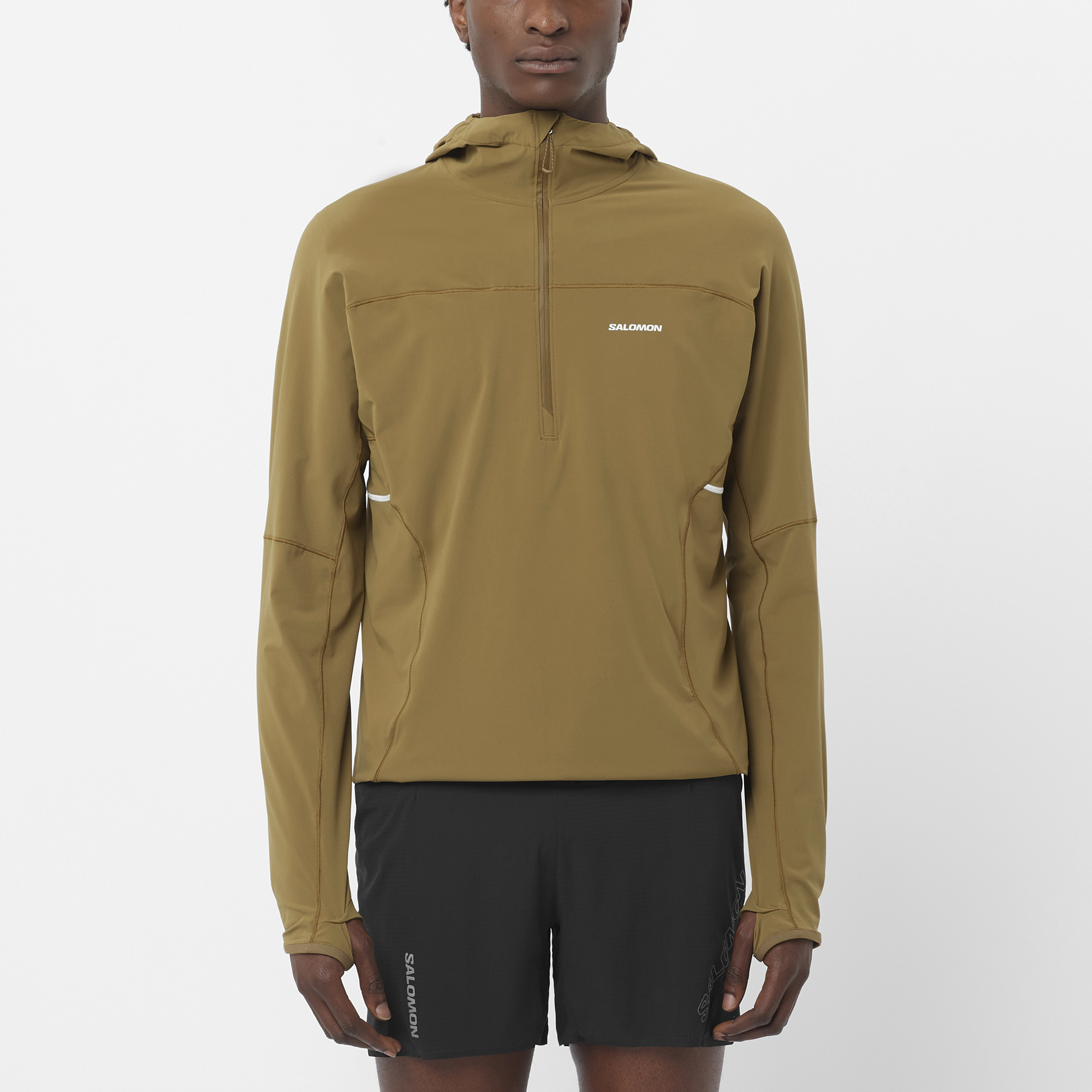 SENSE AERO HYBRID Men's Midlayer Jacket with hood | Salomon