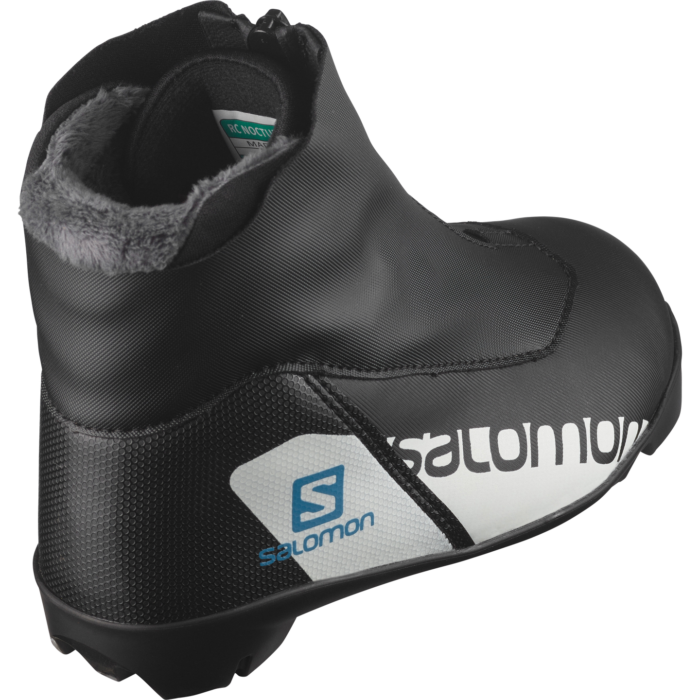 Детские лыжные ботинки Salomon RC Junior, цвет: Чёрный / Синий — фото 2