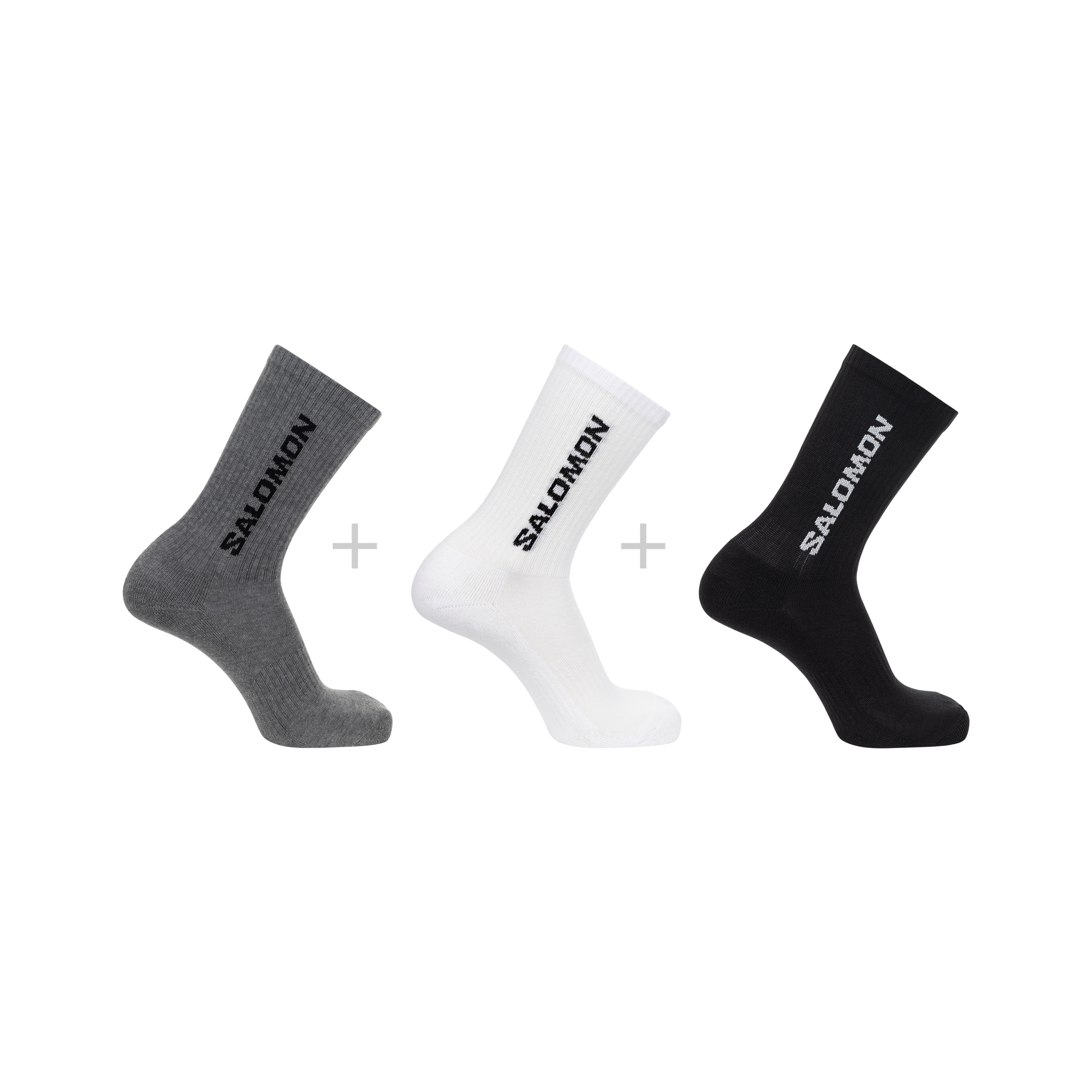 EVERYDAY CREW 3-PACK Black | Salomon