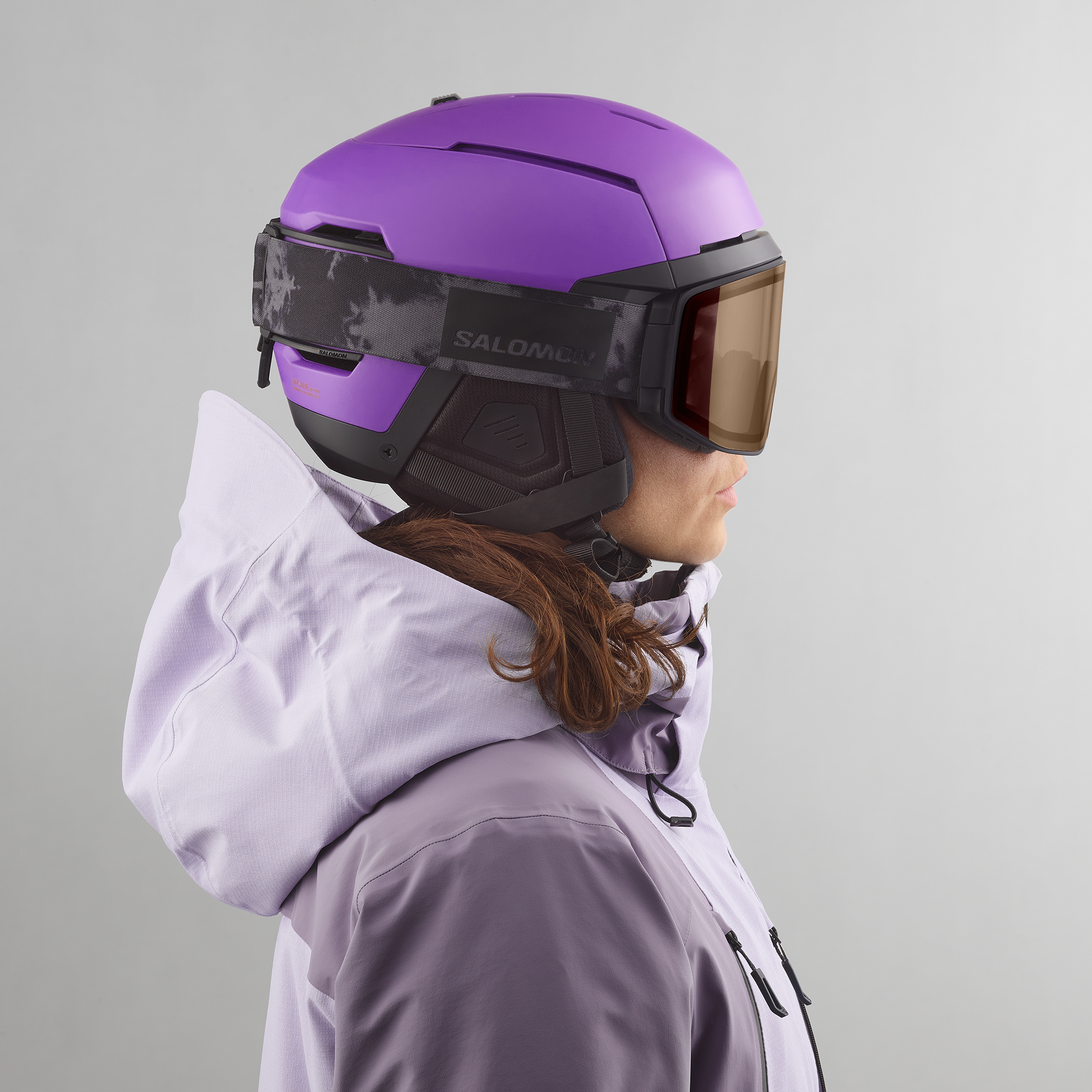 Salomon ヘルメットマットブラック 紫レンズ FW25 HELMET – サロモン公式オンラインストア