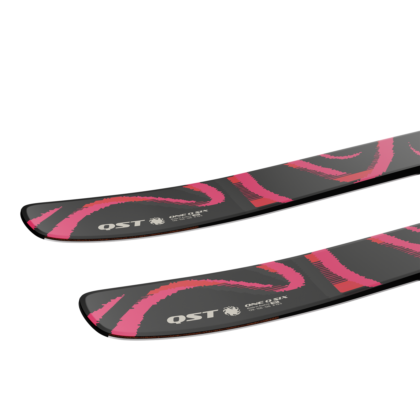 Лыжи Salomon QST 106 BLACK/PINK, цвет: Чёрный / Красный — фото 4