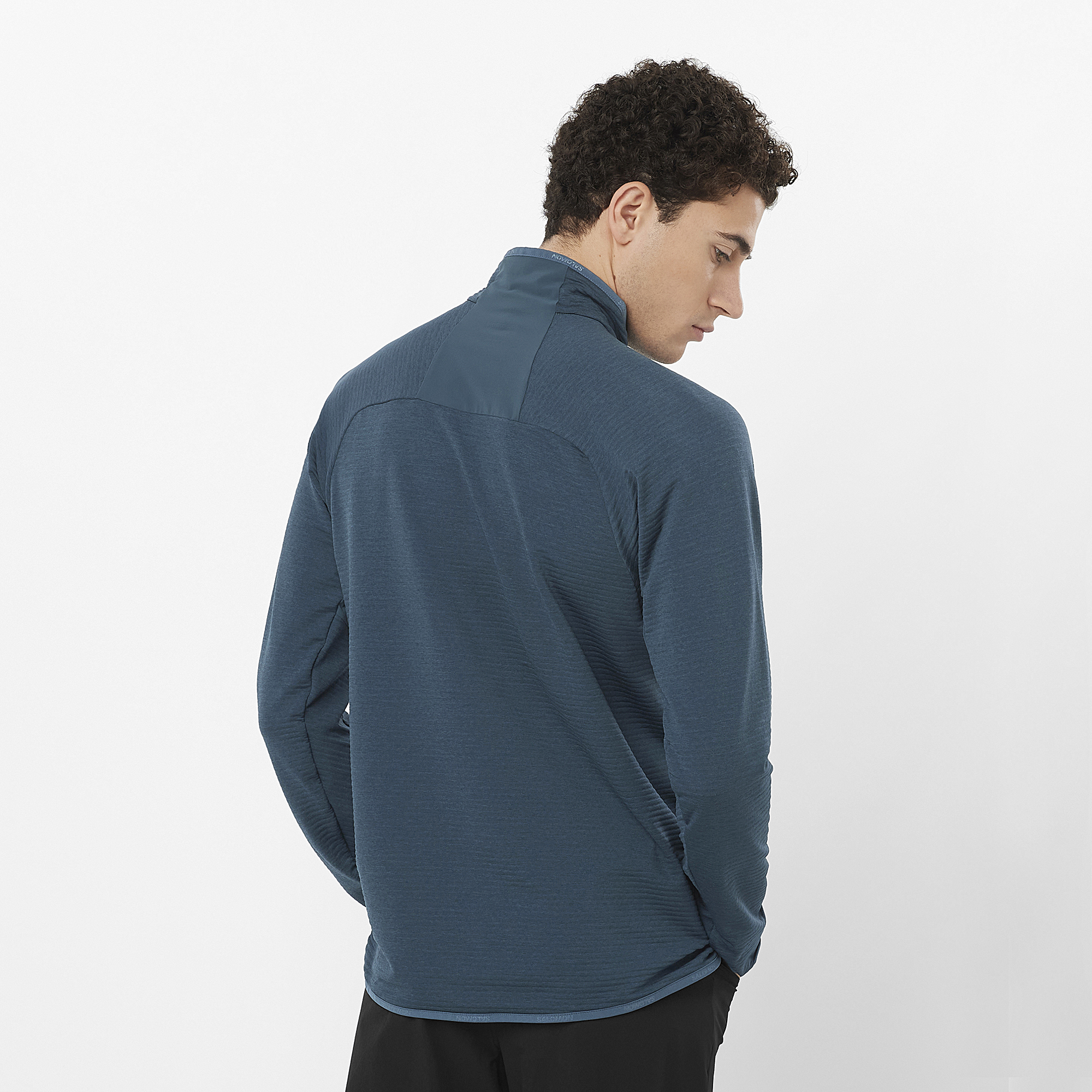 ESSENTIAL LIGHTWARM HZ M Men's Half Zip Midlayer | Salomon